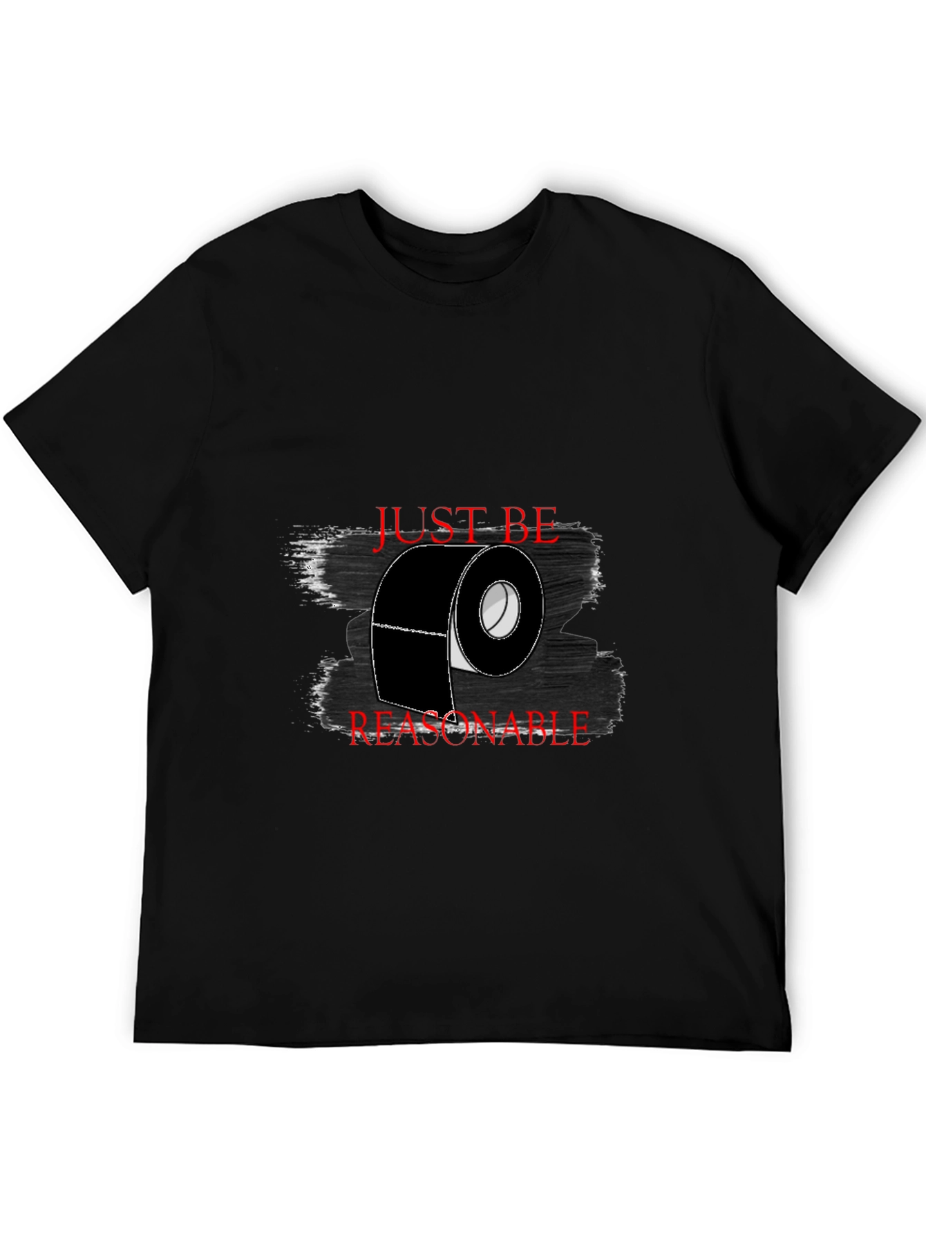 Black Just Be Reasonable T-Shirt - Black view 5