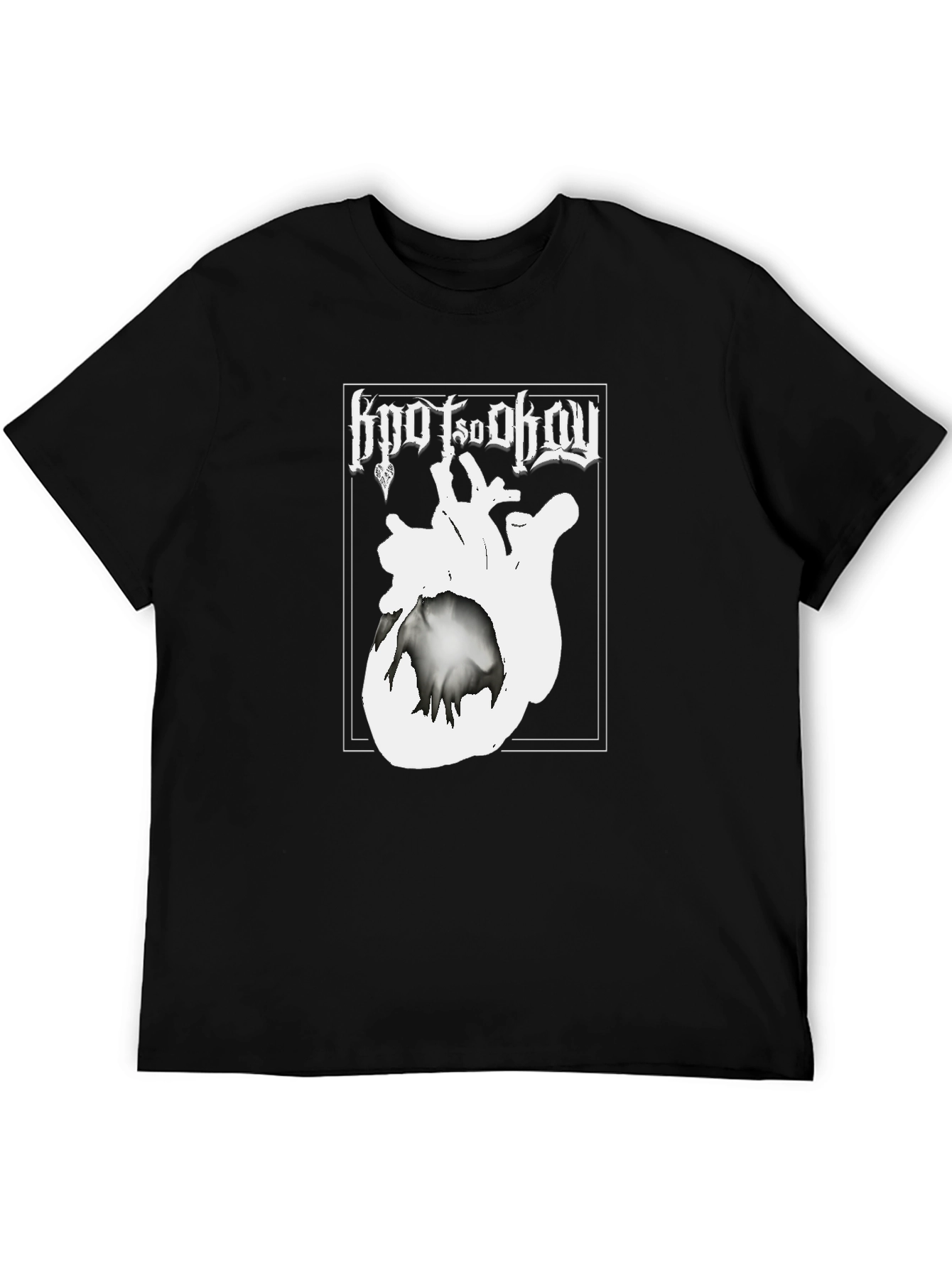 Black Hoot So Okay Graphic Tee - Black Crew Neck view 5