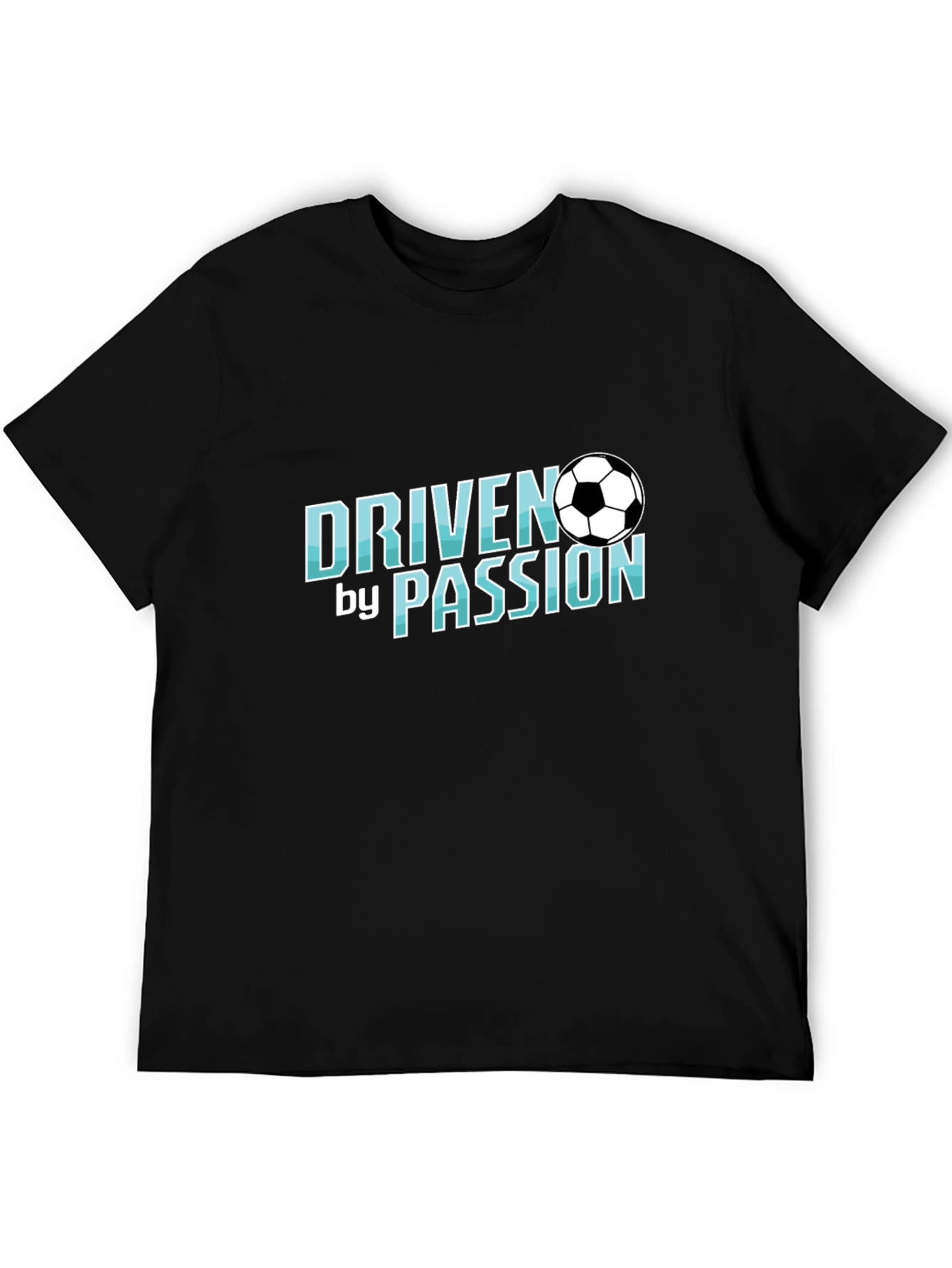 Black Driven by Passion Soccer T-Shirt view 5