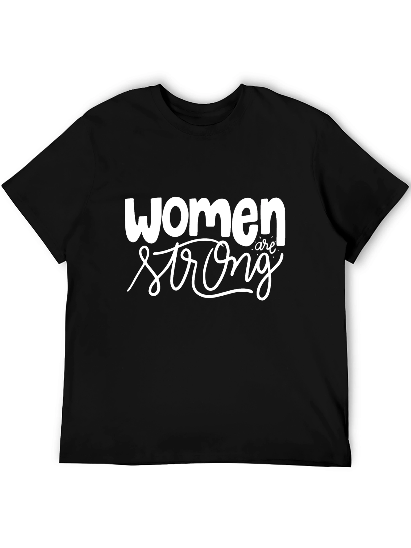 Black Women Are Strong Graphic Tee - Black view 5