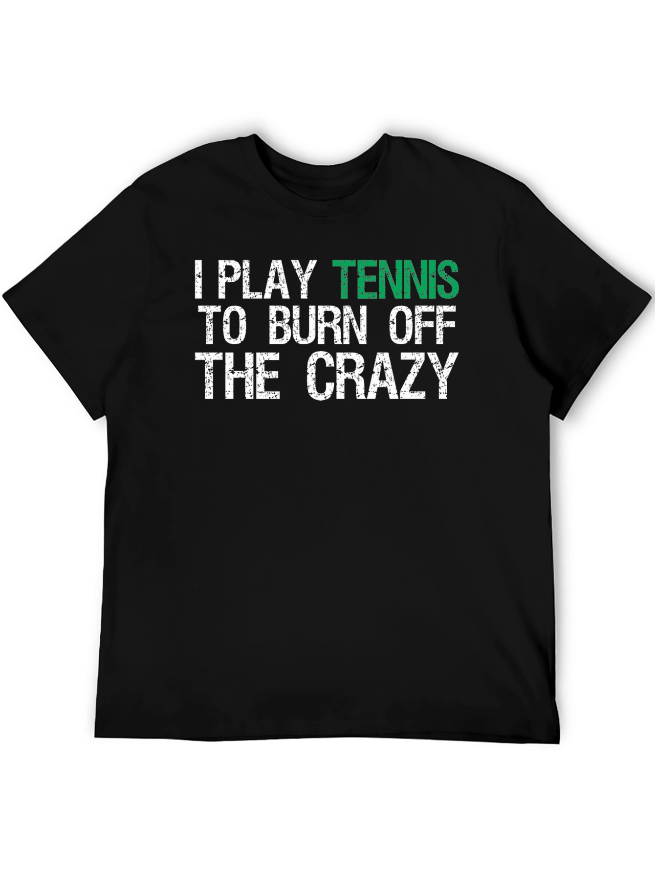 Black Tennis Crazy Graphic Tee - Burn Off Energy in Style! view 5