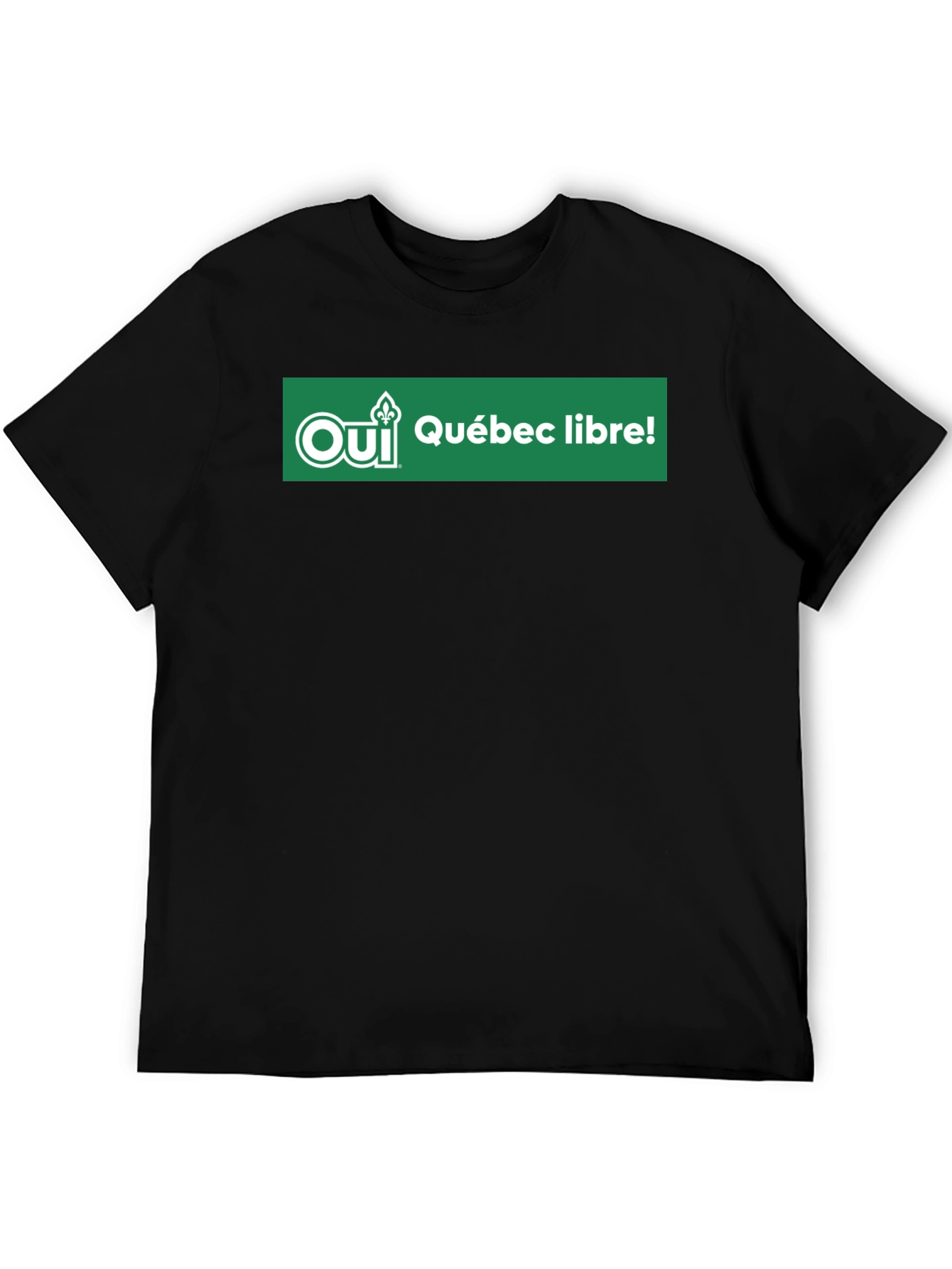 Black Oui Quebec Libre T-Shirt view 5