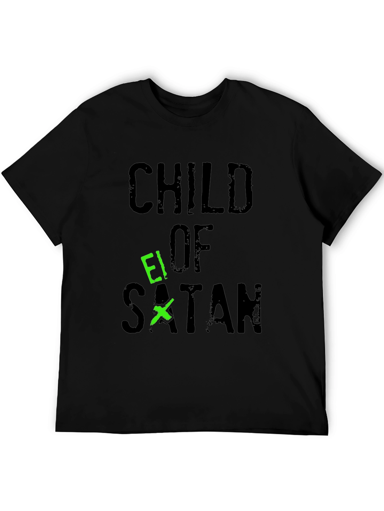 Black Child of Satan T-Shirt - Grunge Graphic Tee view 5