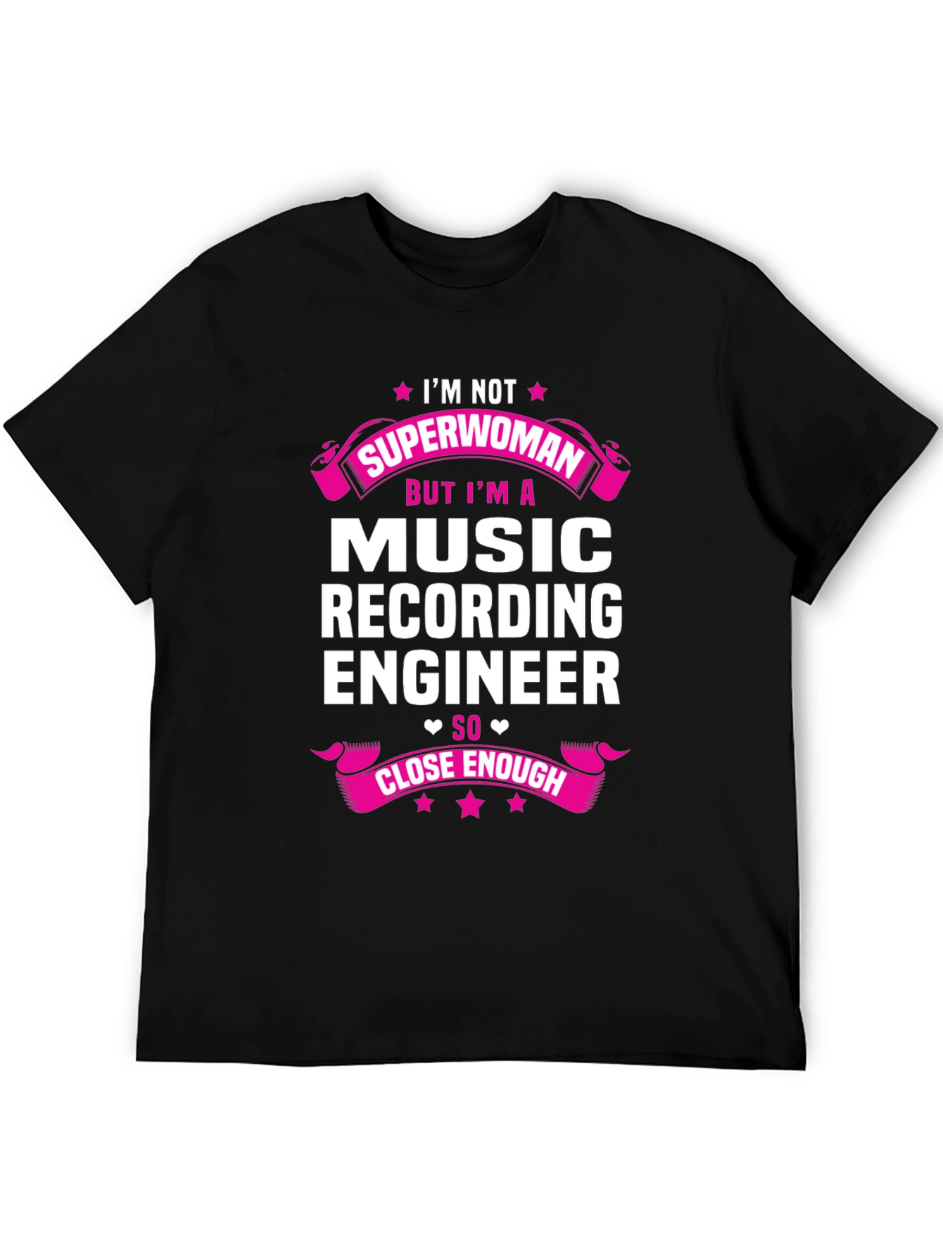 Black Music Recording Engineer Graphic Tee view 5