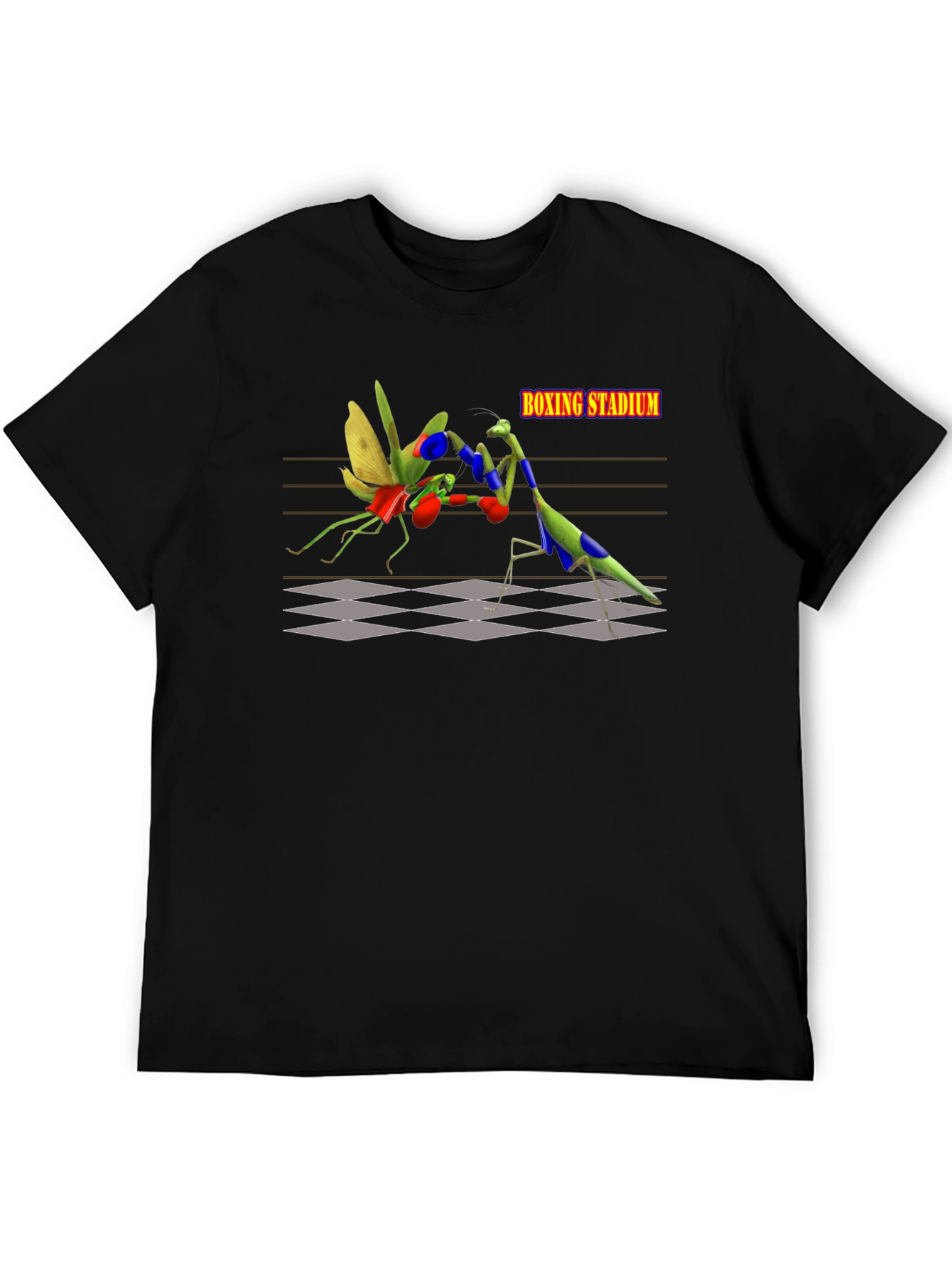 Black Boxing Mantis T-Shirt view 5