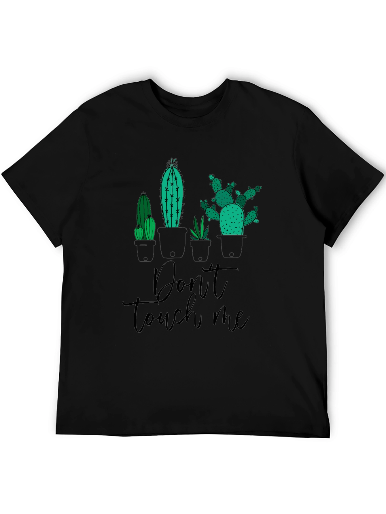 Don't Touch Me Cactus T-Shirt - Graphic Novelty Tee - 5
