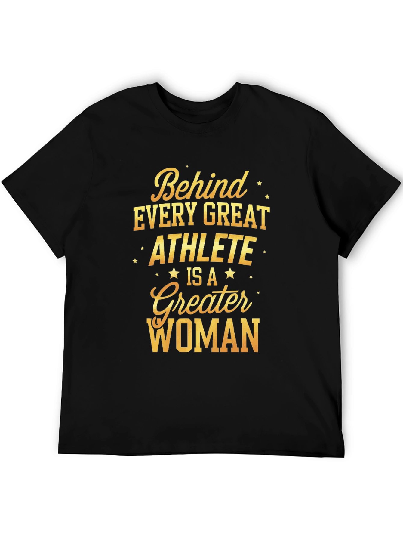 Black Behind Every Great Athlete T-Shirt view 5