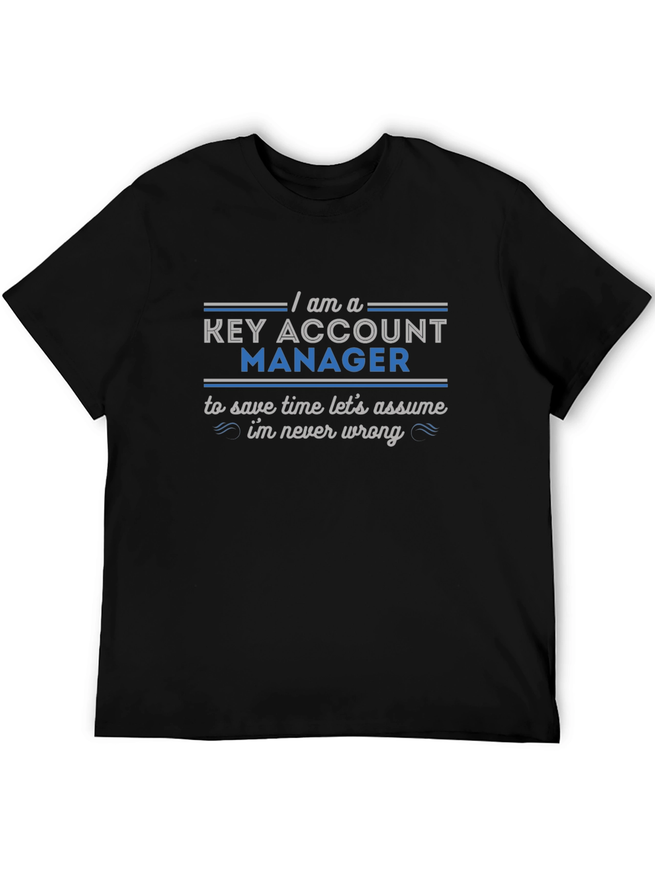 Black Key Account Manager Novelty Graphic Tee view 5