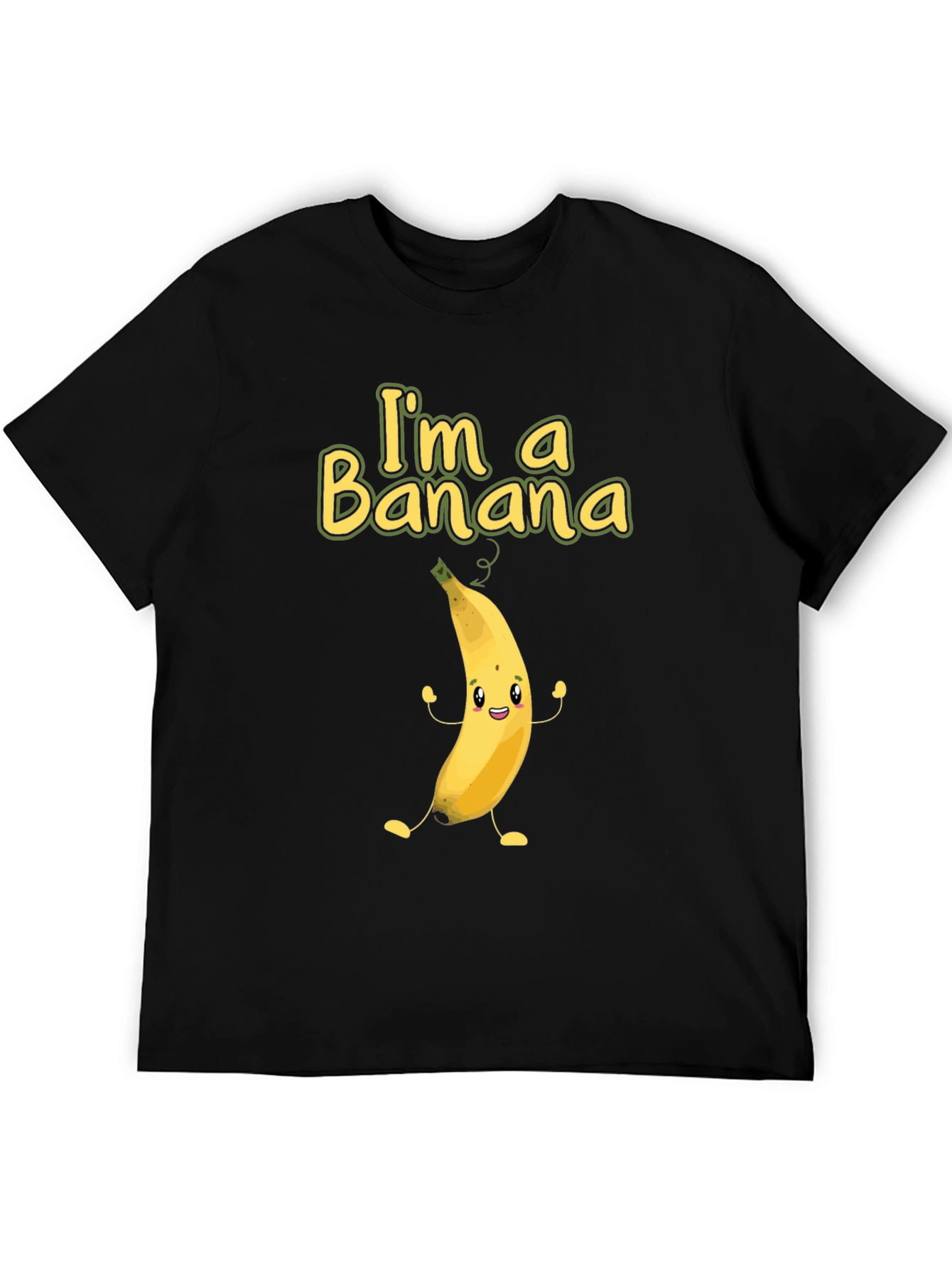 Black I'm a Banana Funny Graphic Tee view 5