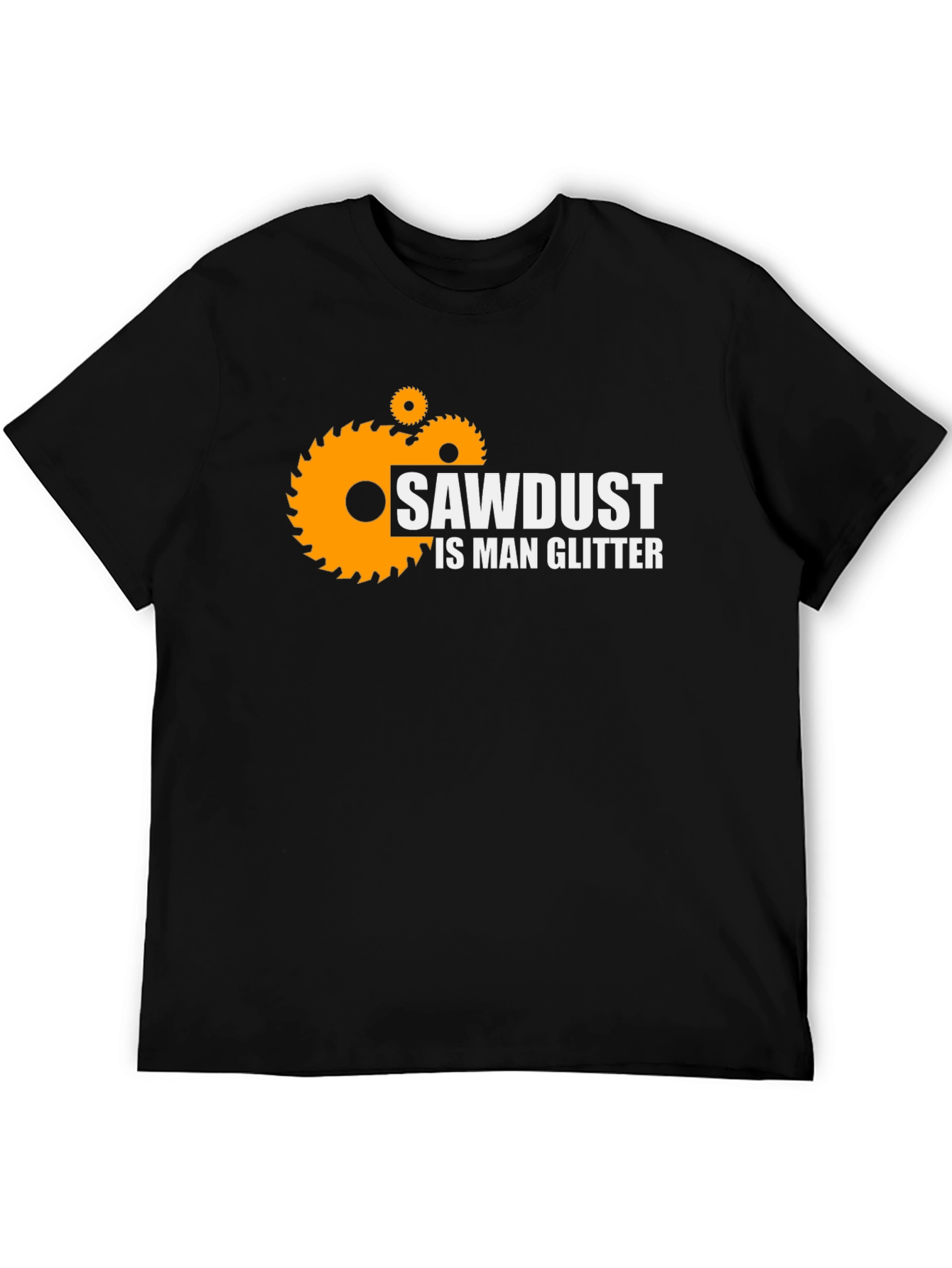 Black Sawdust is Man Glitter T-Shirt view 5