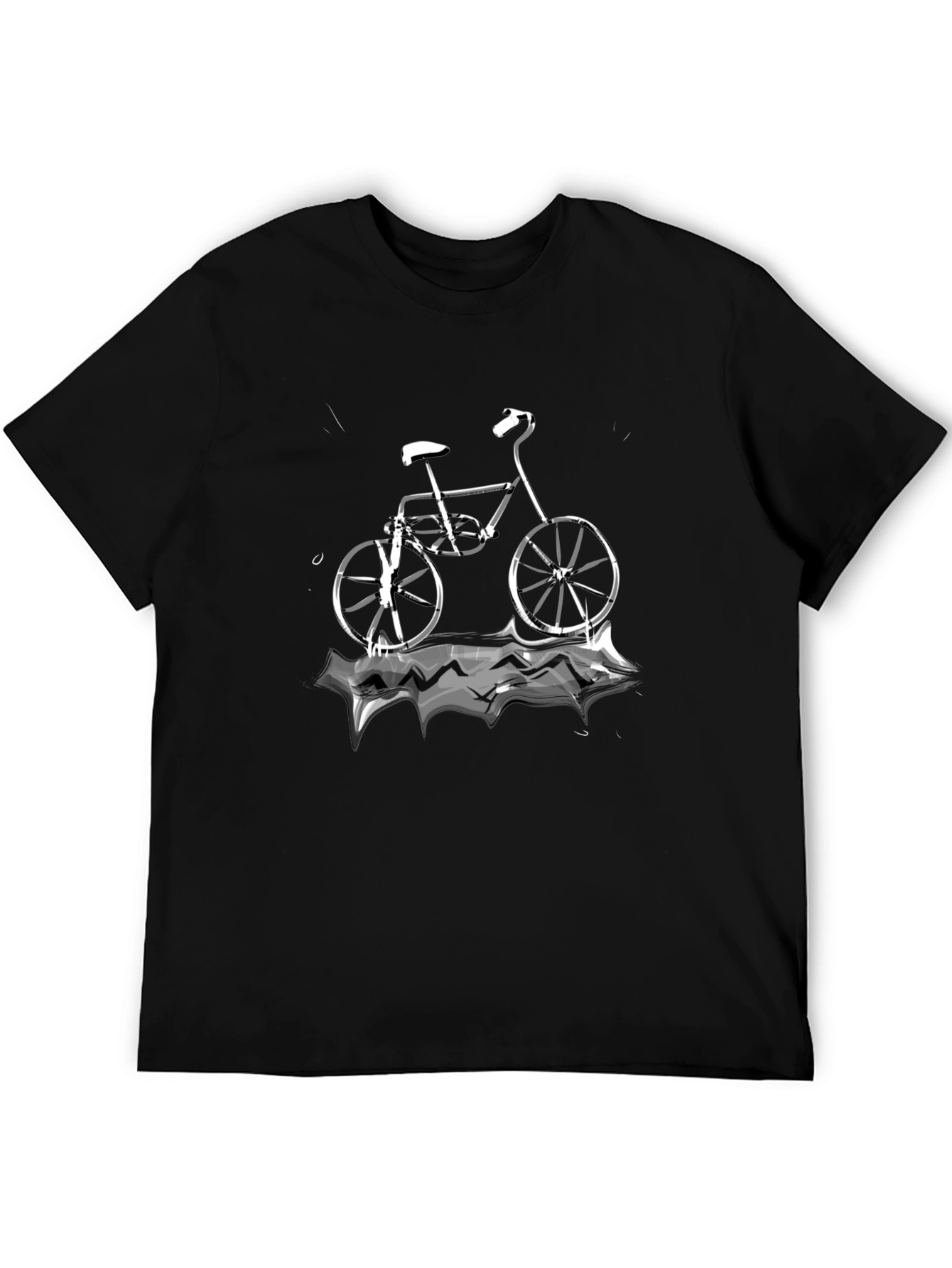Black Bike Graphic Tee - Cool & Casual view 5