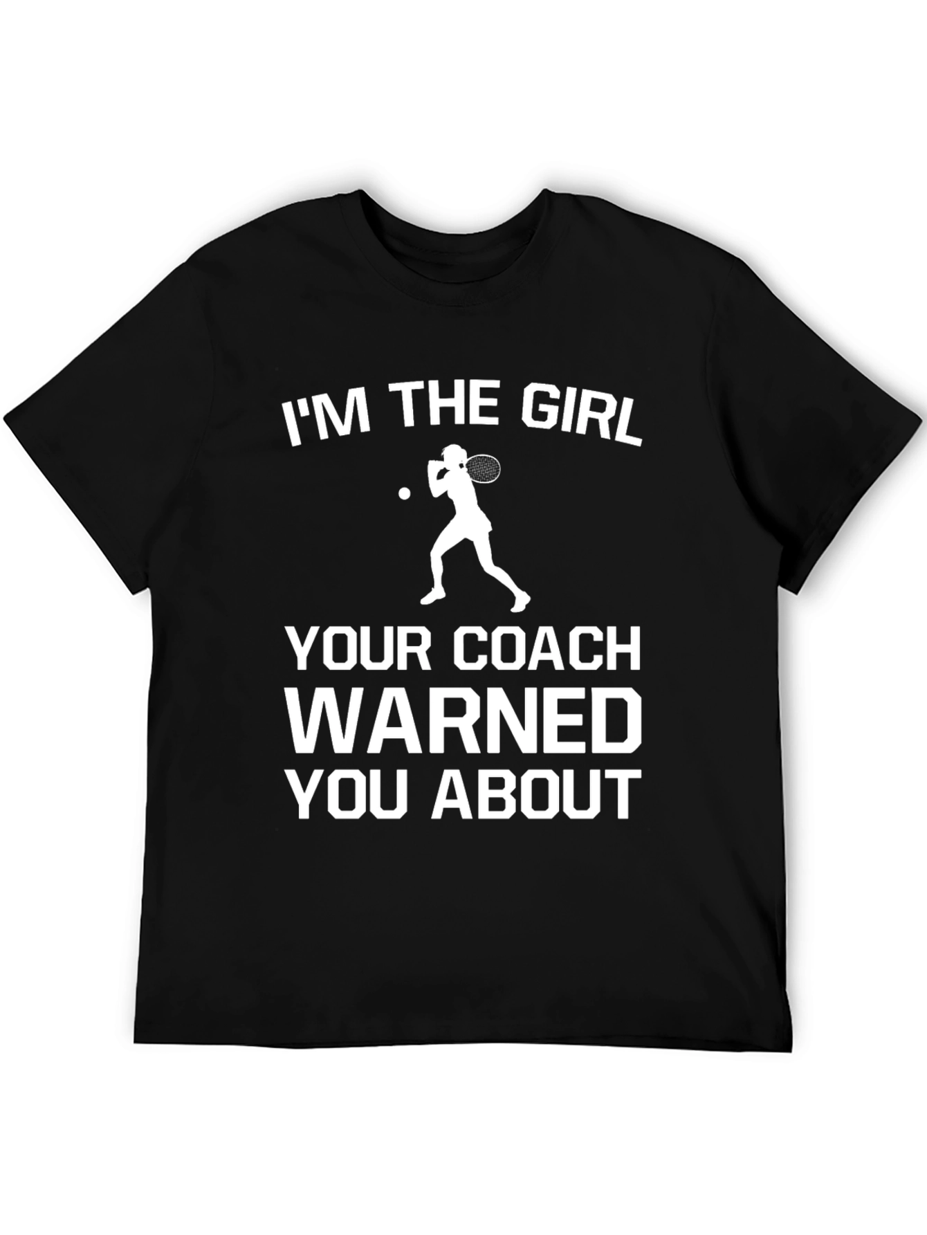 Black I'm The Girl Tennis T-Shirt view 5