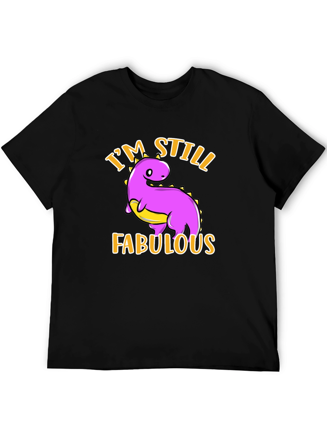 Black Fabulous Dinosaur T-Shirt view 5