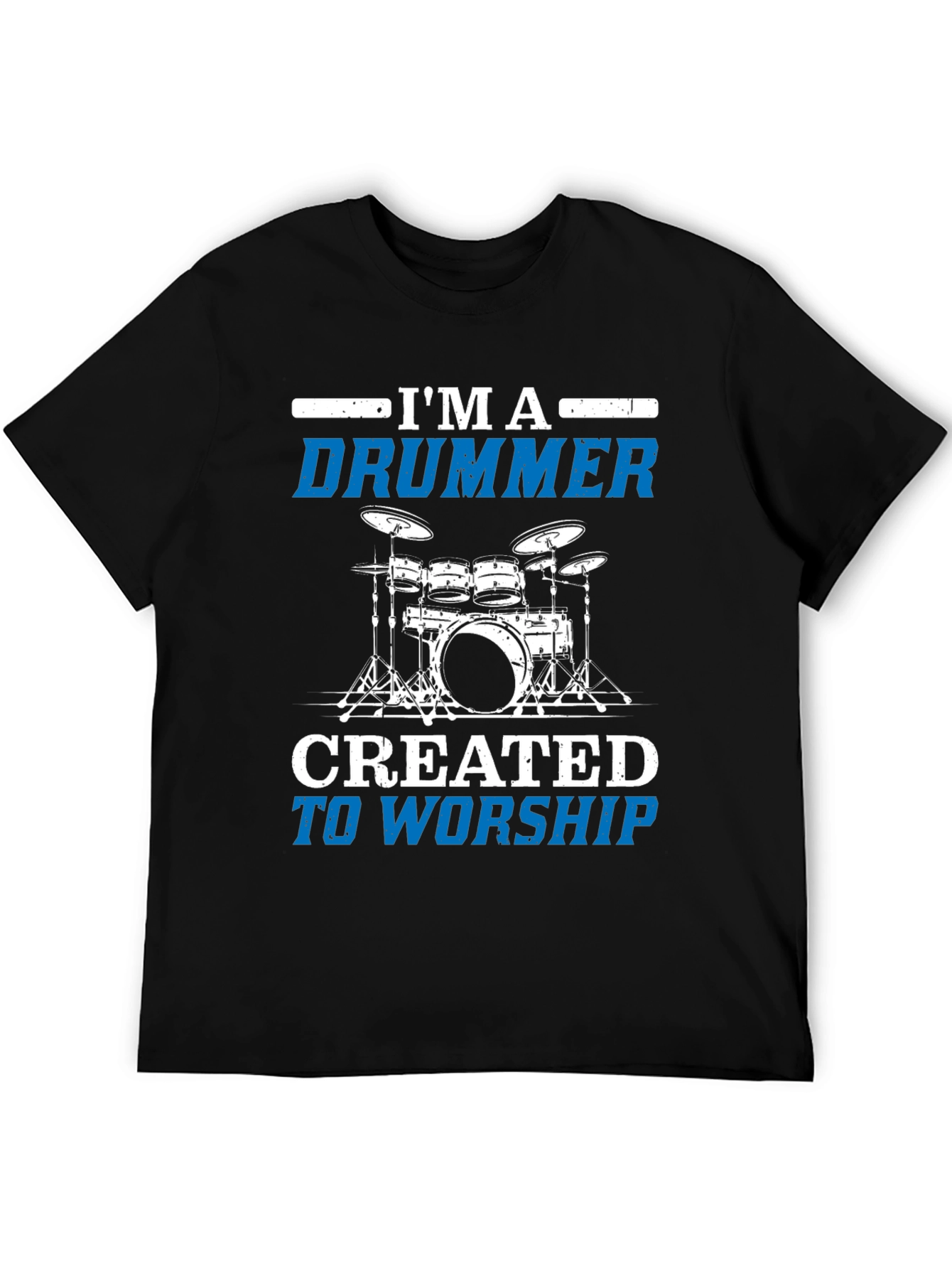 Black I'm a Drummer T-Shirt Music Band view 5