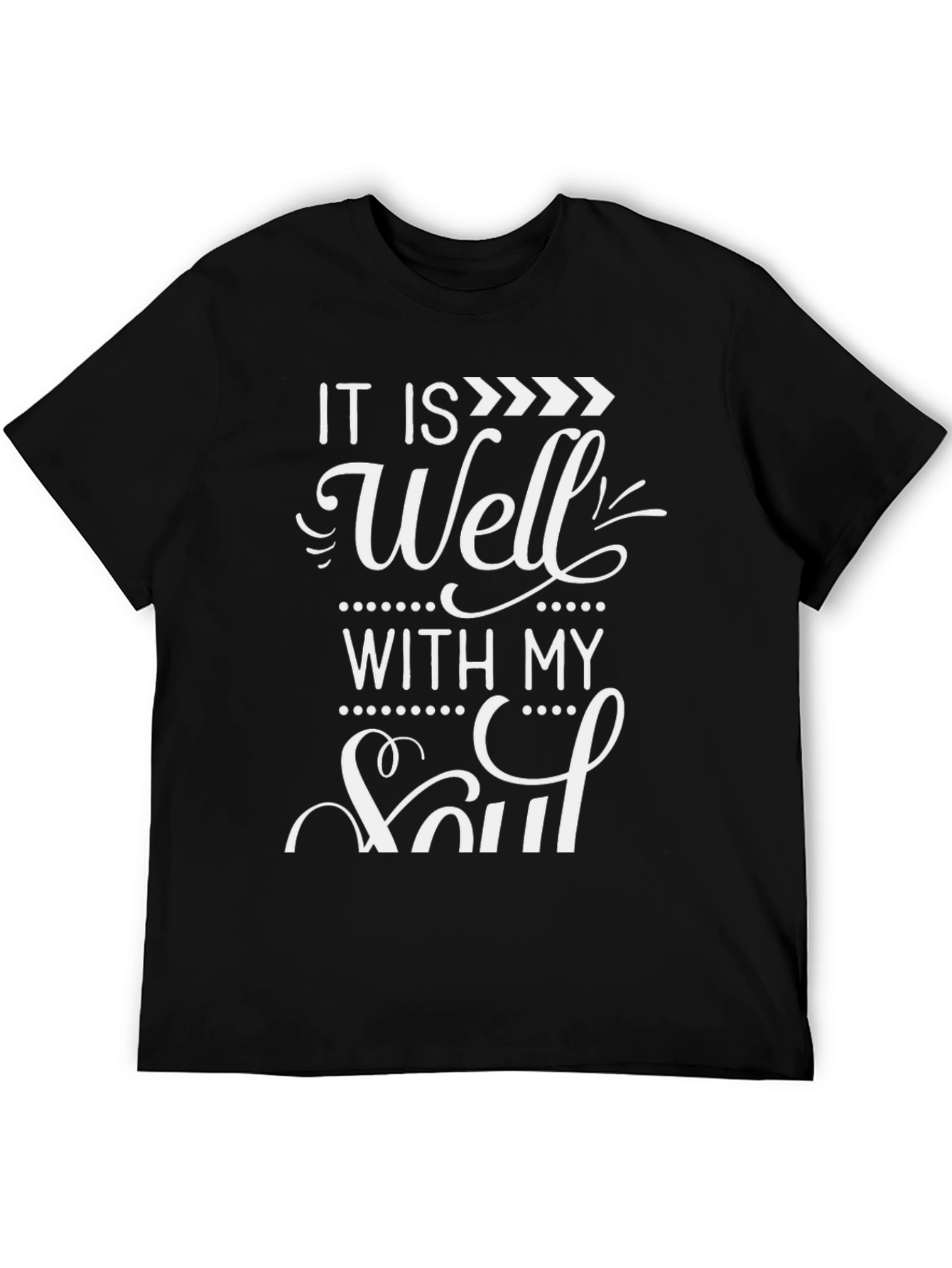 Black It Is Well With My Soul T-Shirt view 5