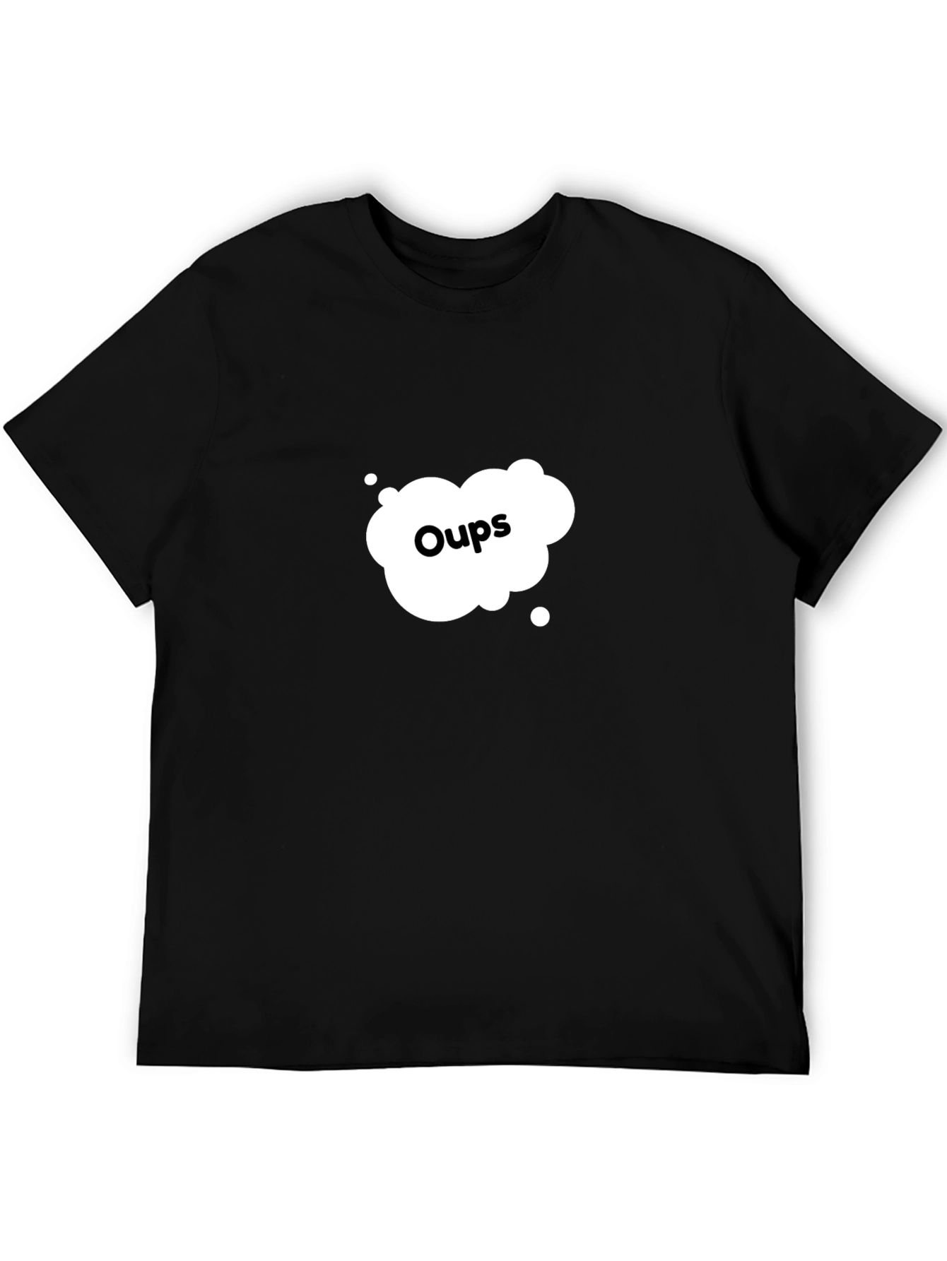 Black Oops! Graphic T-Shirt - Stylish, Casual, and Comfy view 5
