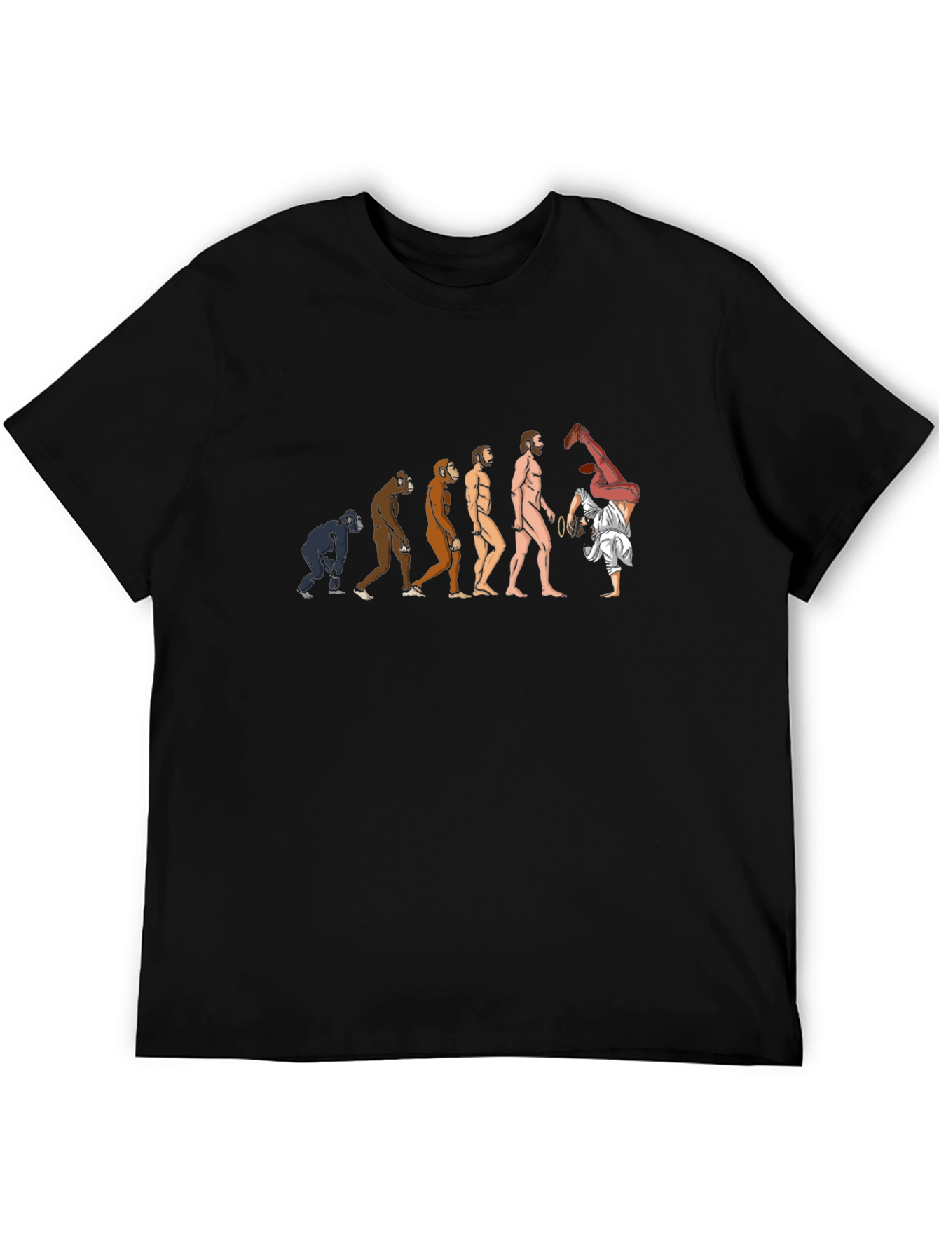 Black Evolution of Dance T-Shirt - Black, Cotton view 5