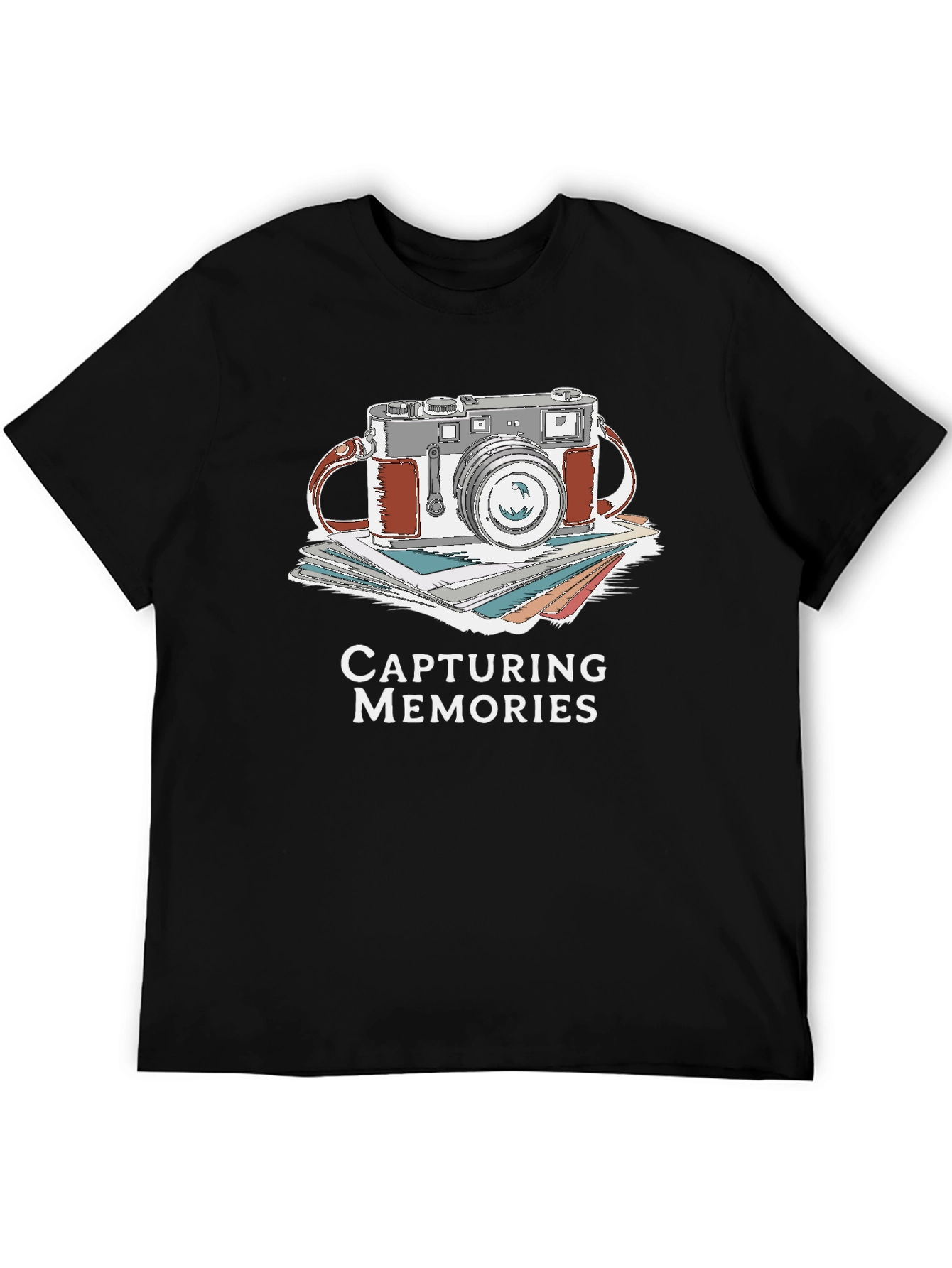 Black Capturing Memories Graphic T-Shirt view 5