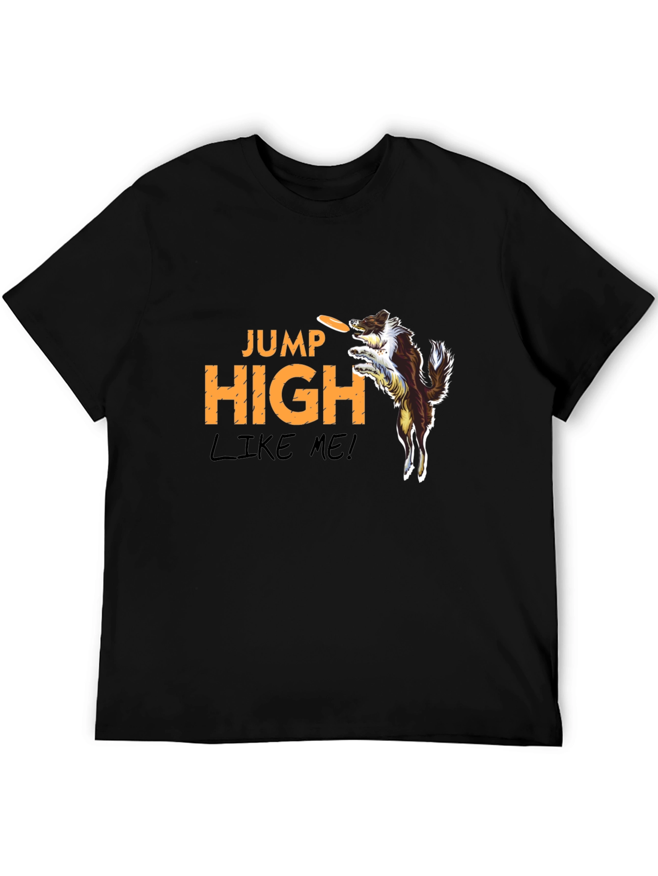 Black Jump High Dog Graphic T-Shirt view 5