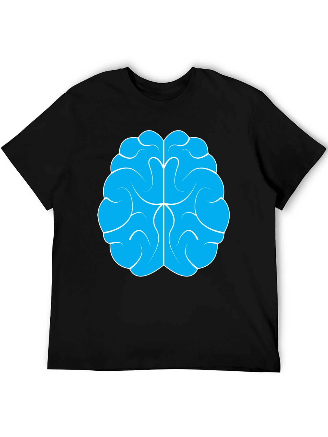 Black Brain Graphic Tee - Black Cotton Blend view 5