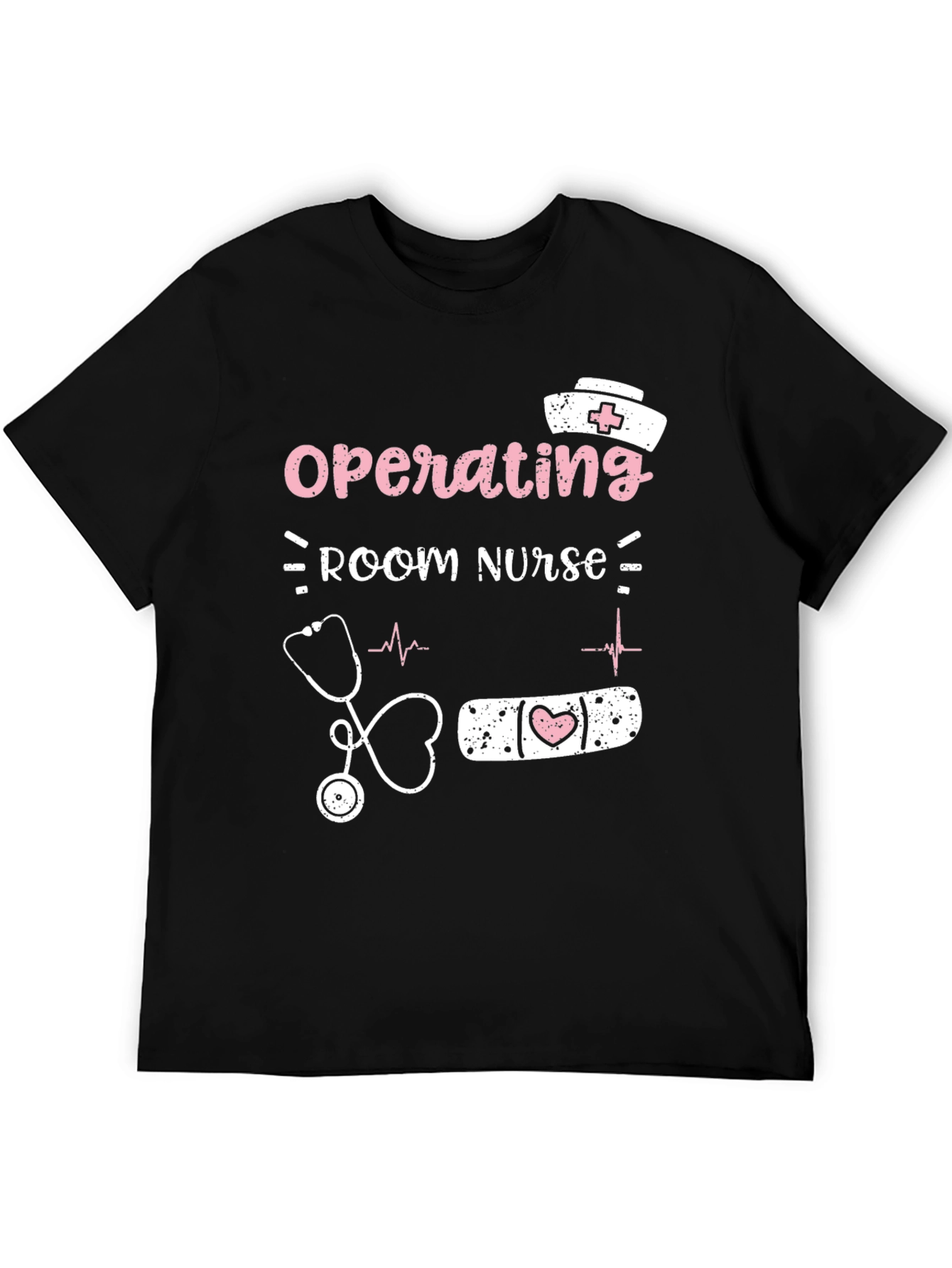 Black Operating Room Nurse T-Shirt - Medical Profession Apparel view 5