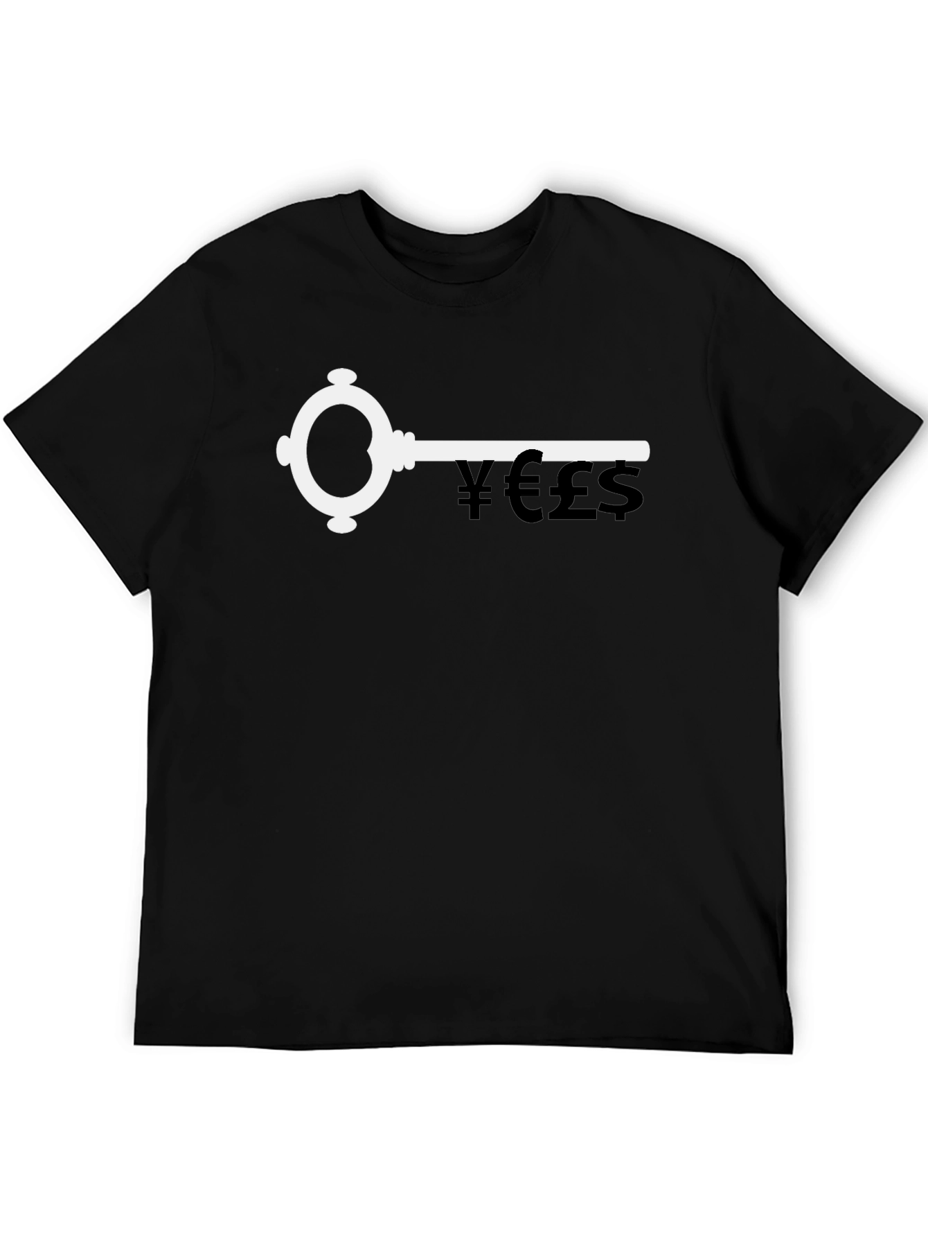 Black Money Key Graphic Tee - Unlock Your Fortune! view 5