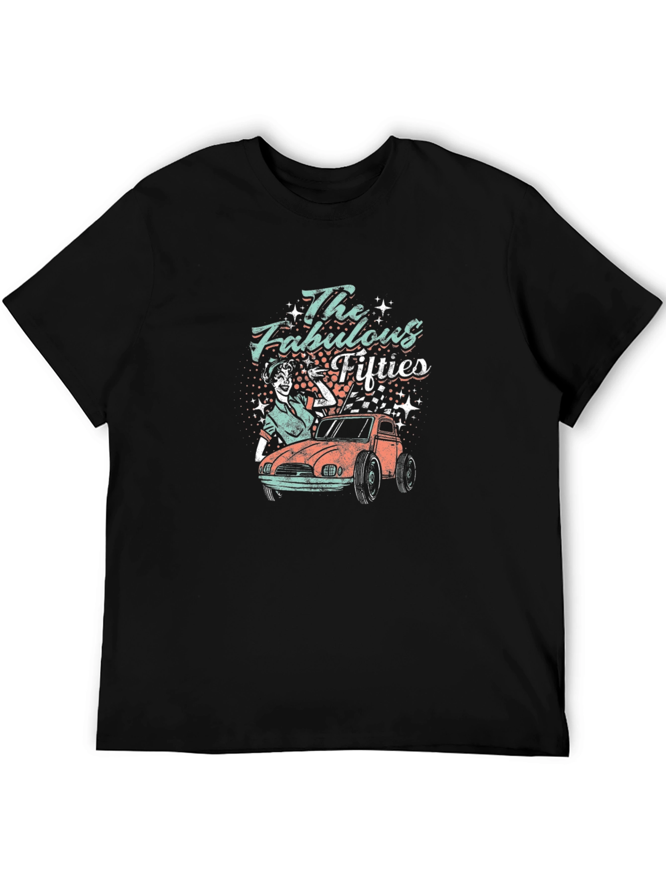 Black Fabulous Fifties Graphic T-Shirt view 5