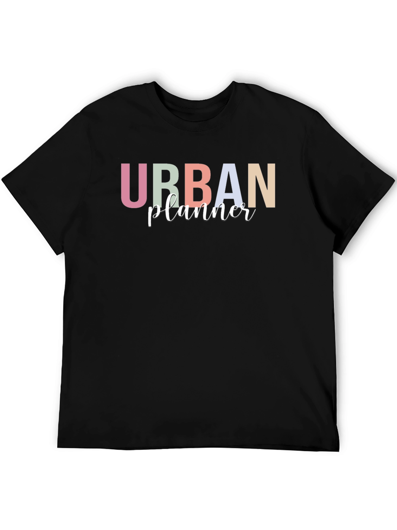 Black Urban Planner T-Shirt - Stylish Career Apparel view 5
