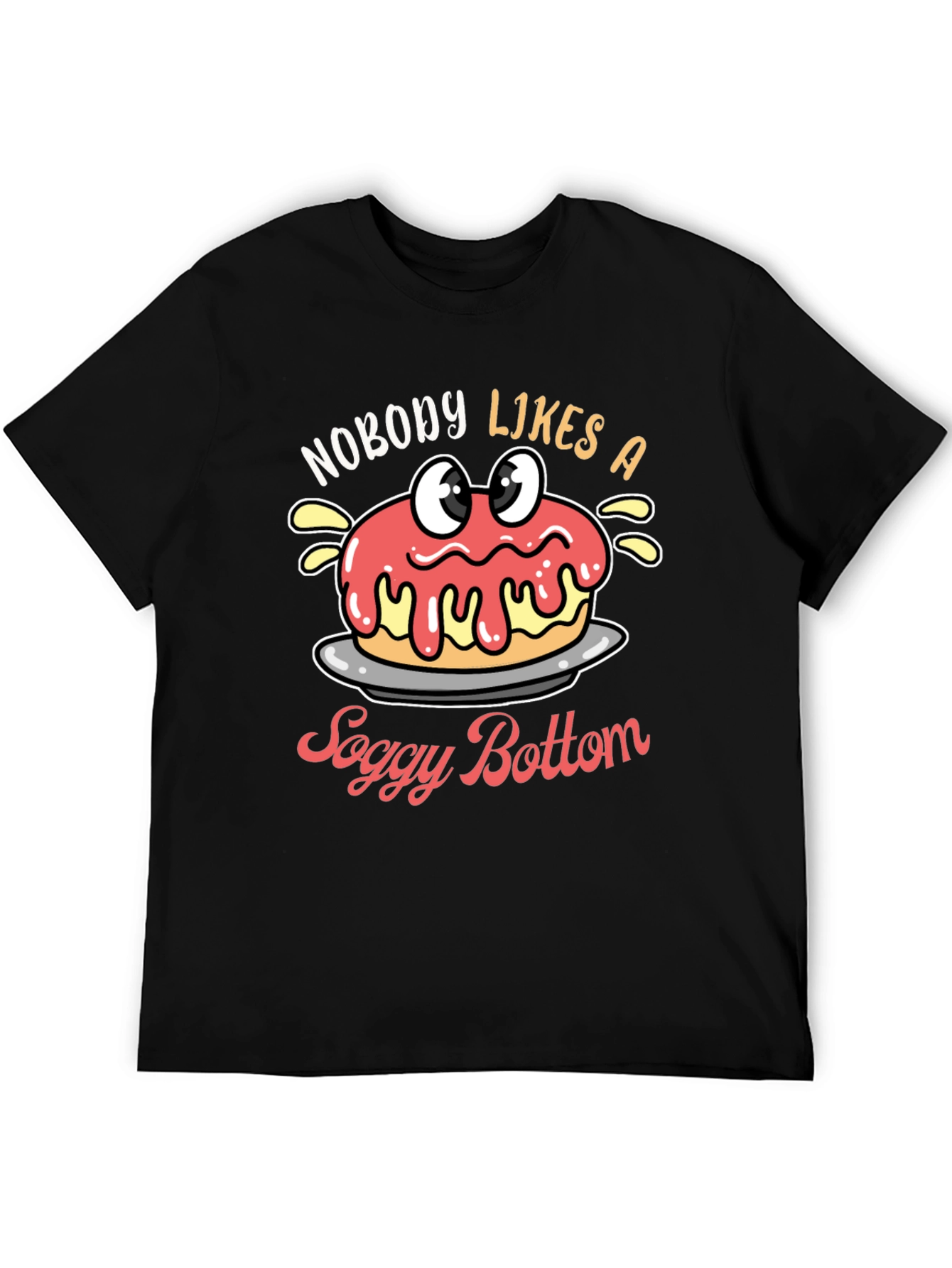 Black Soggy Bottom Funny T-Shirt view 5