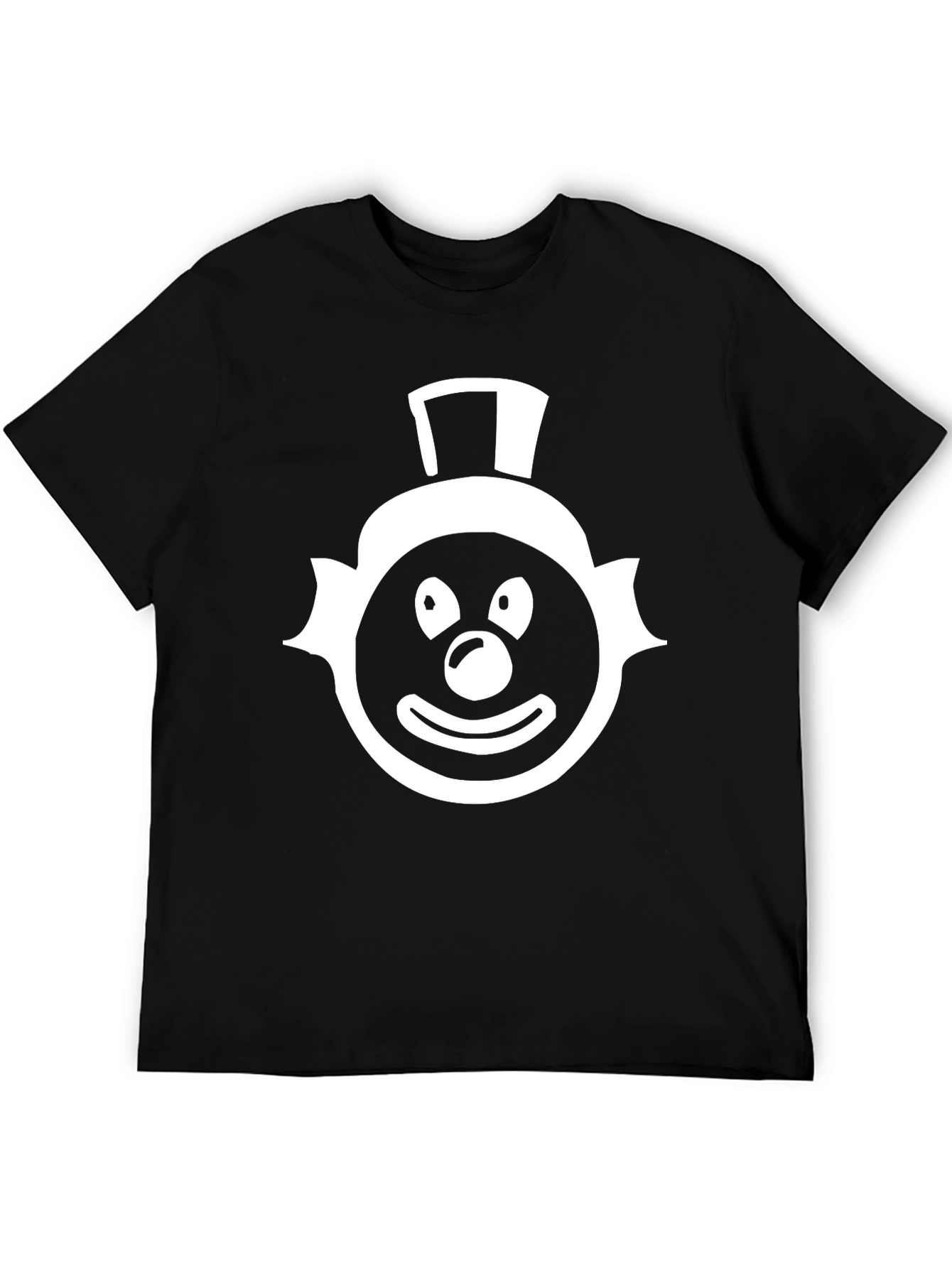 Black Clown Face Graphic Tee - Mens Black T-Shirt view 5