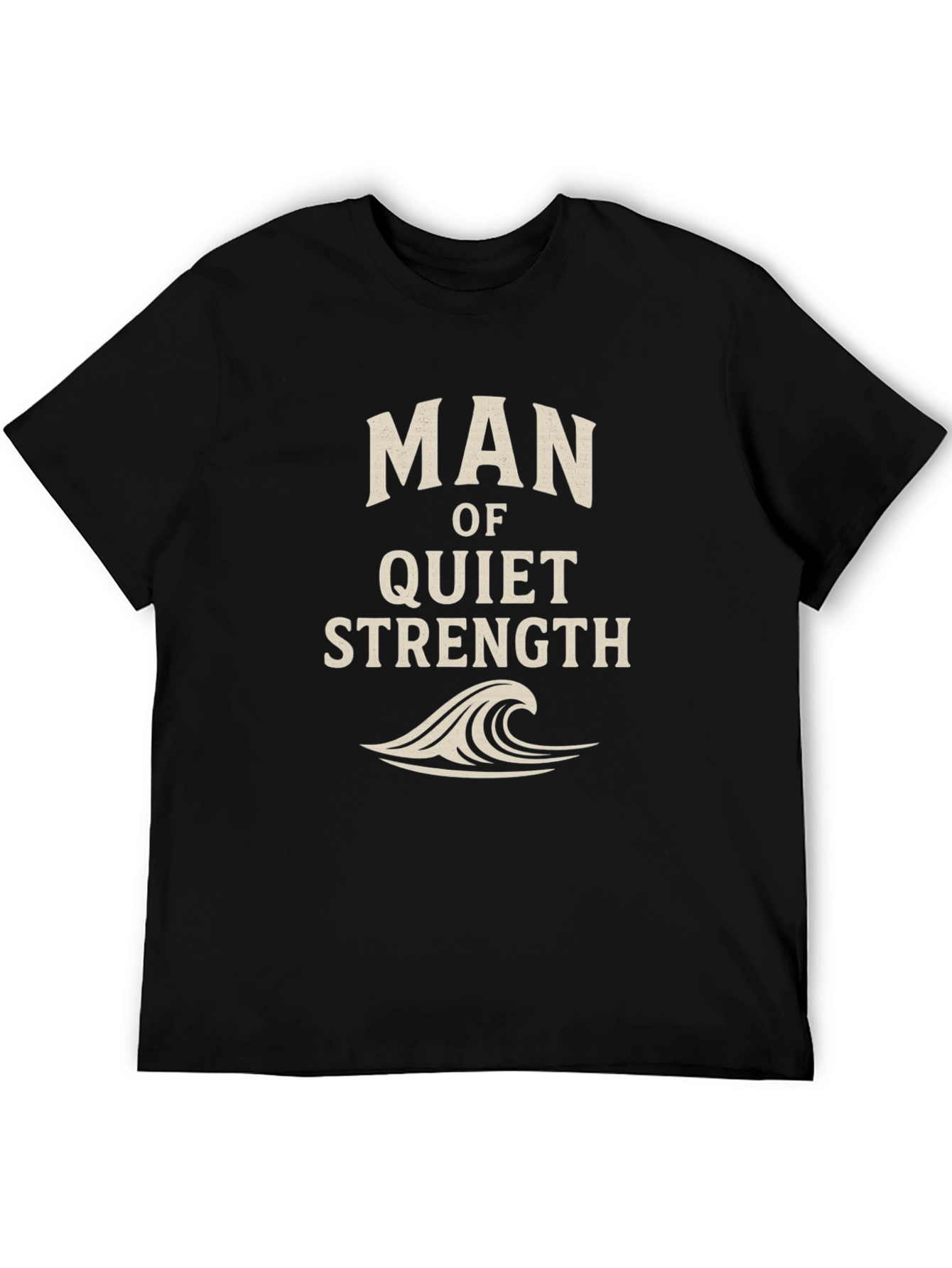 Black Man of Quiet Strength Graphic Tee view 5