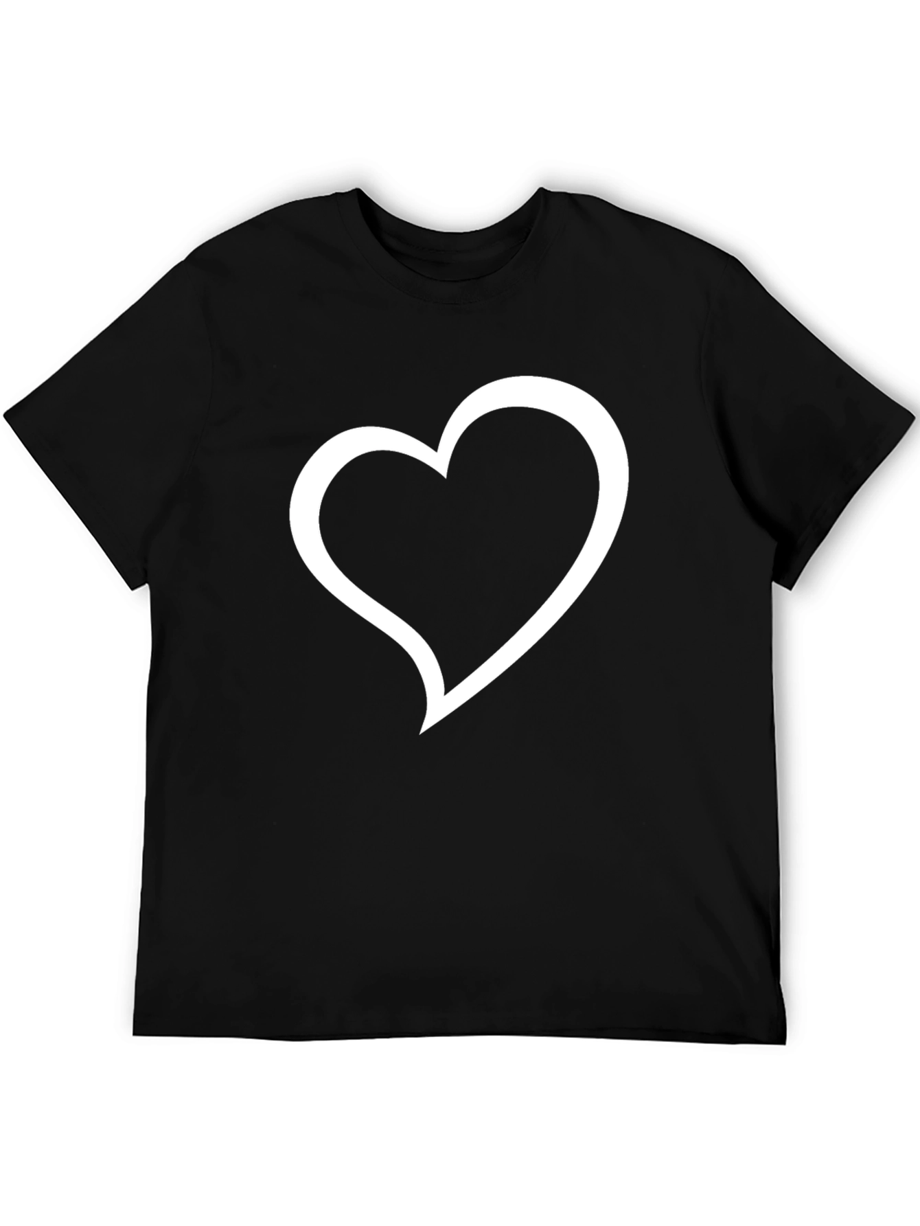 Black Heart Graphic Black T-Shirt | Casual Style view 5