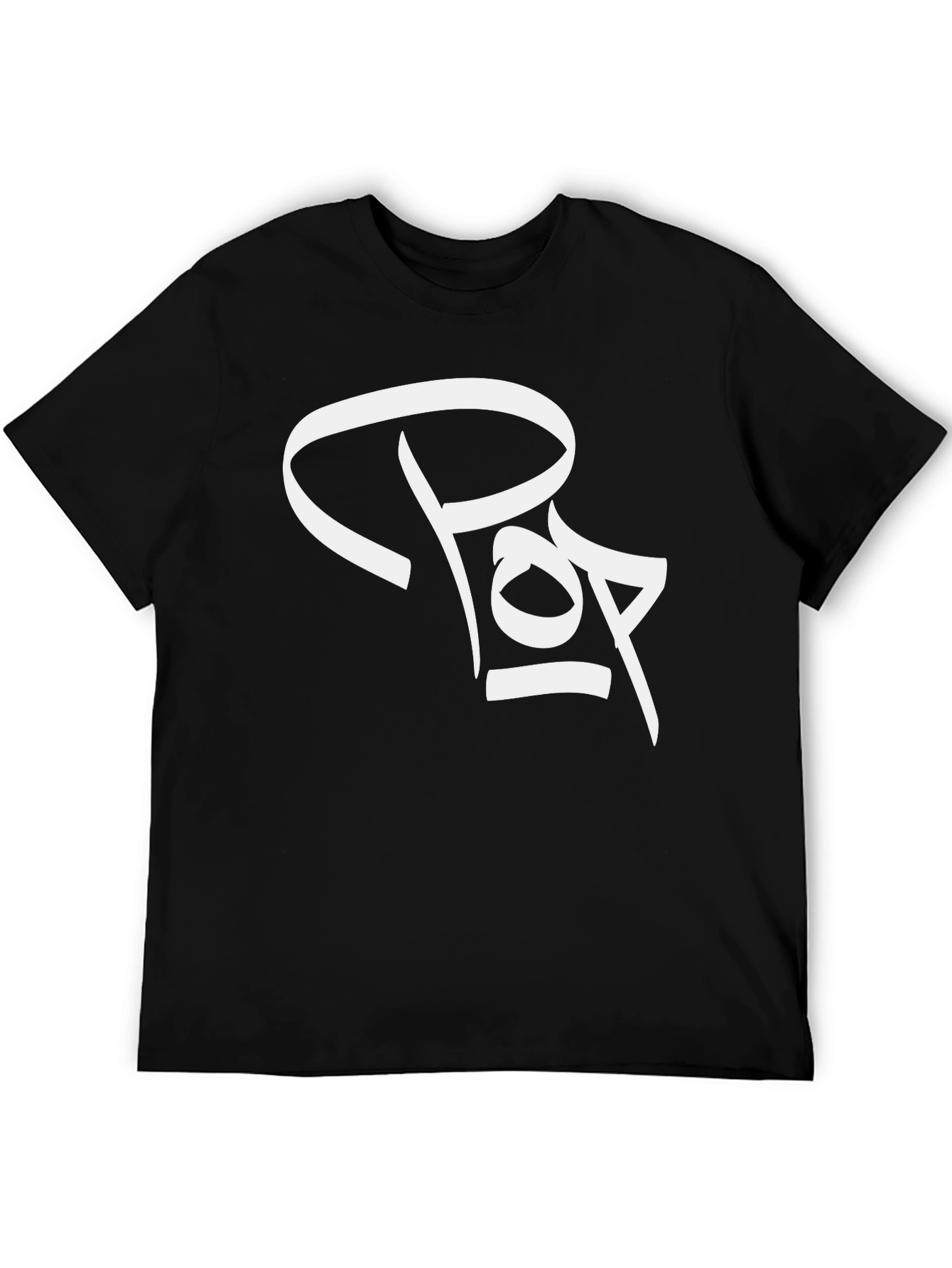 Black Pop Graphic Print Black T-Shirt view 5