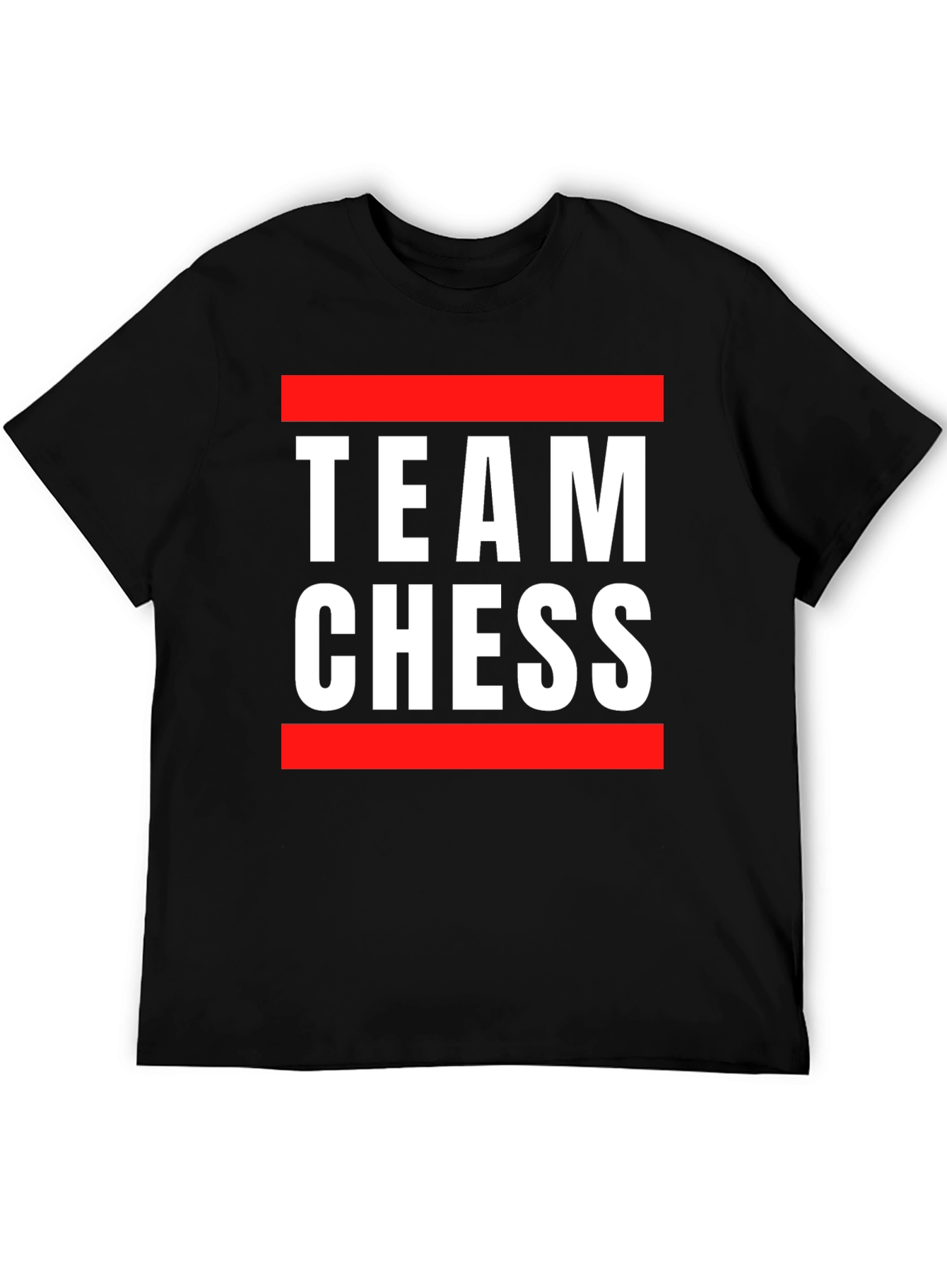 Black Team Chess Graphic Tee - Stylish Black T-Shirt view 5