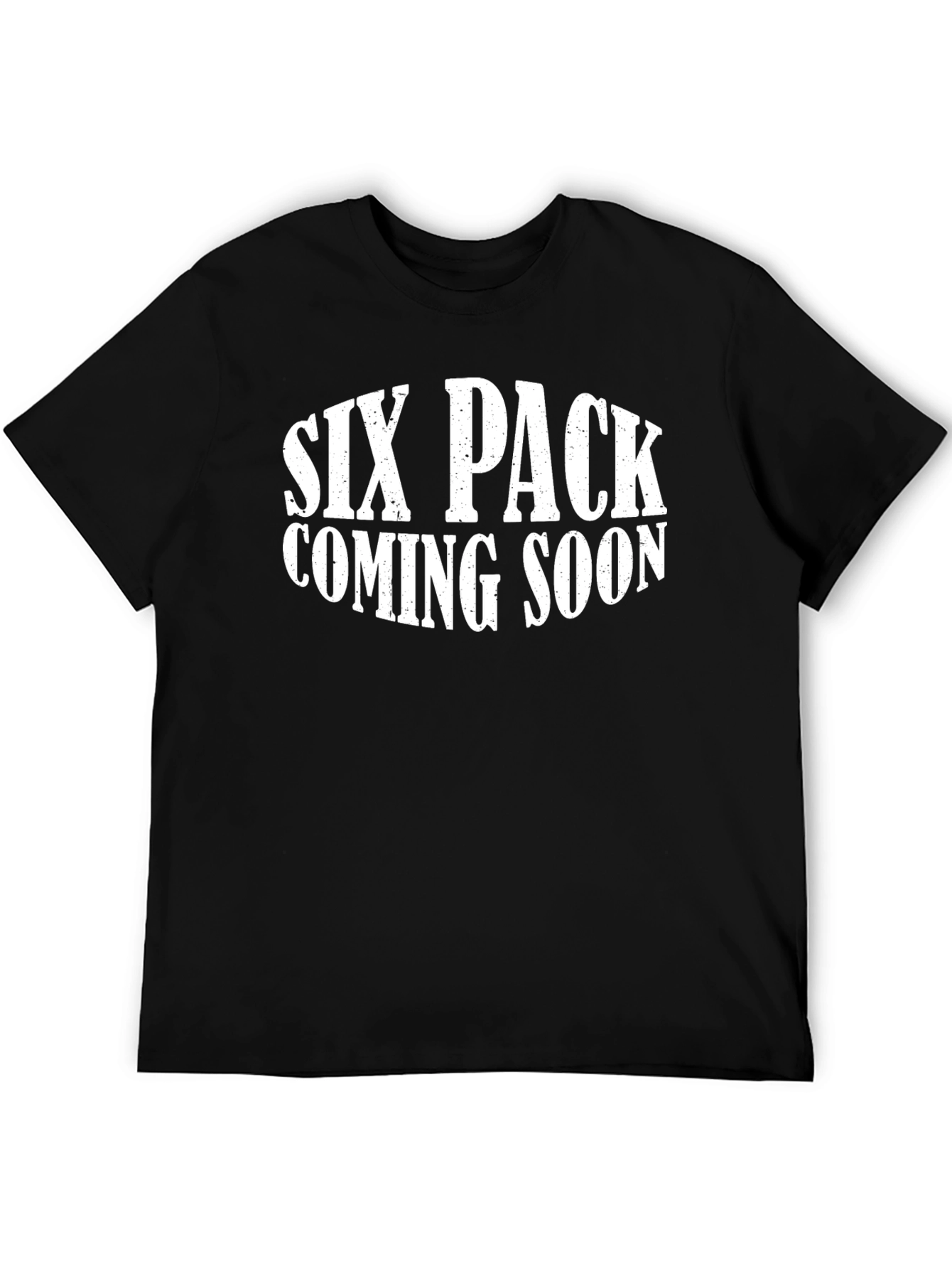 Black Six Pack Coming Soon Men's T-Shirt view 5