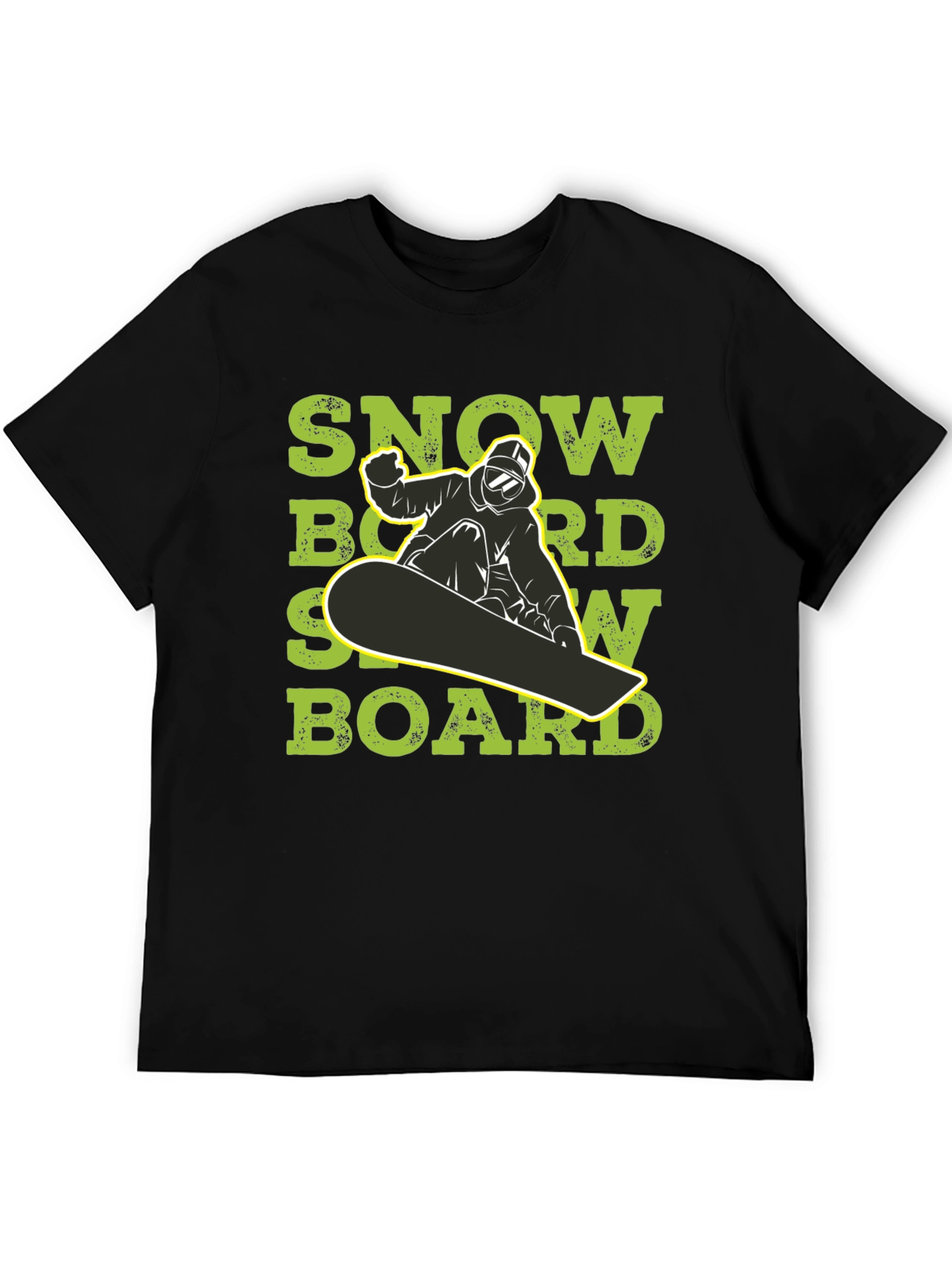 Black Snowboard T-Shirt - Ride in Style view 5