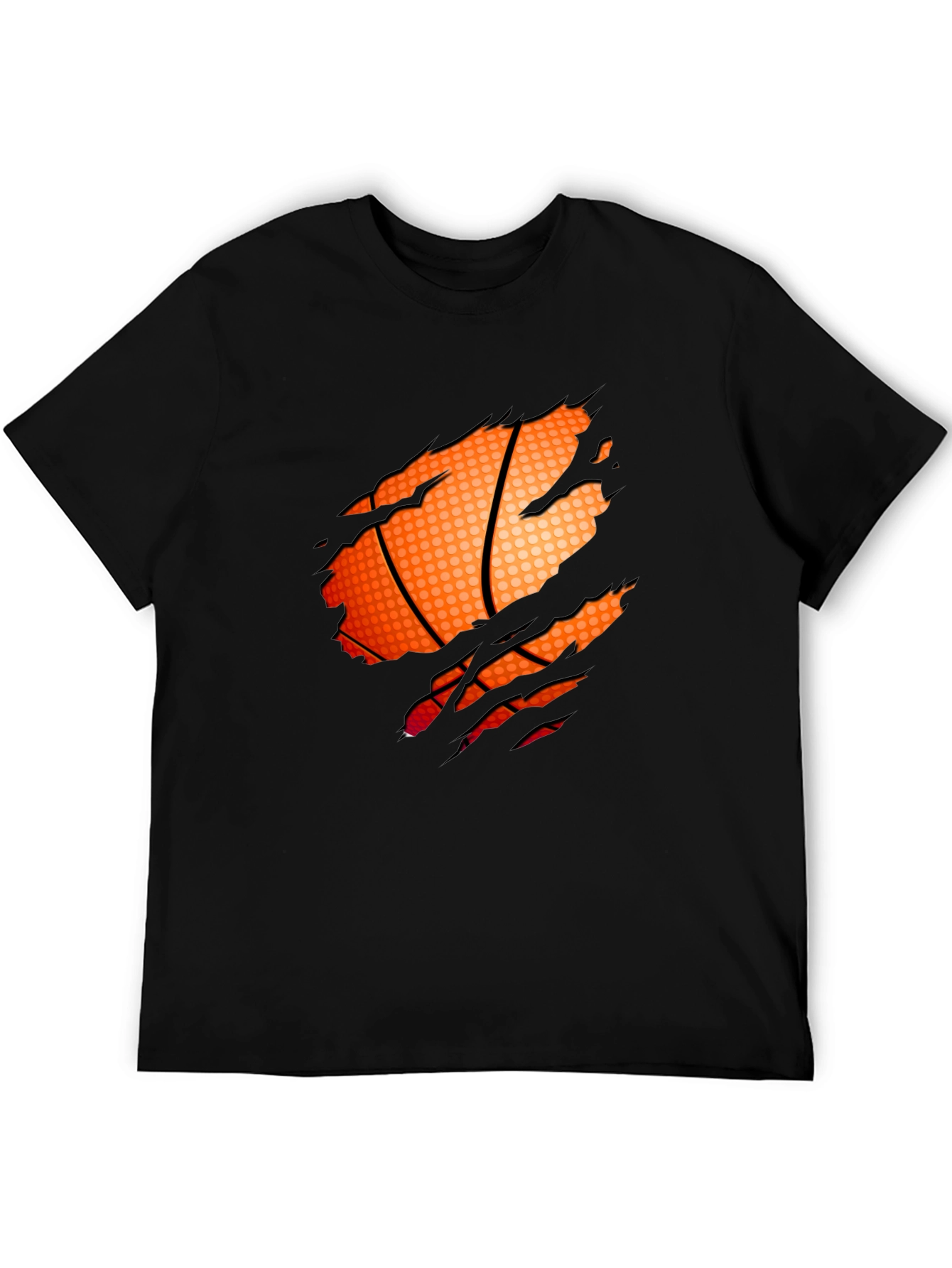 Basketball Graphic Black T-Shirt - 5