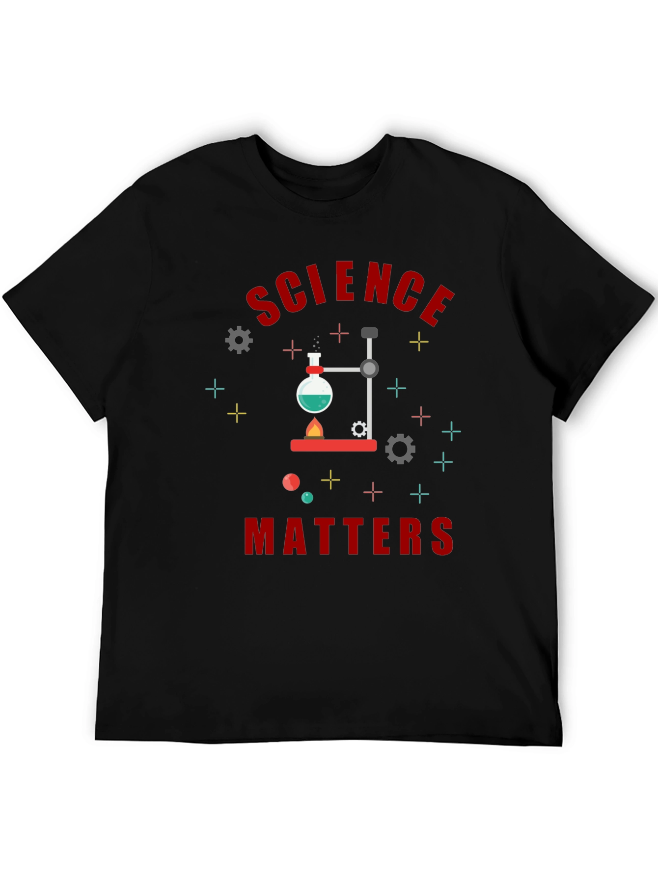 Black Science Matters Graphic Tee - Lab Experiment Design view 5