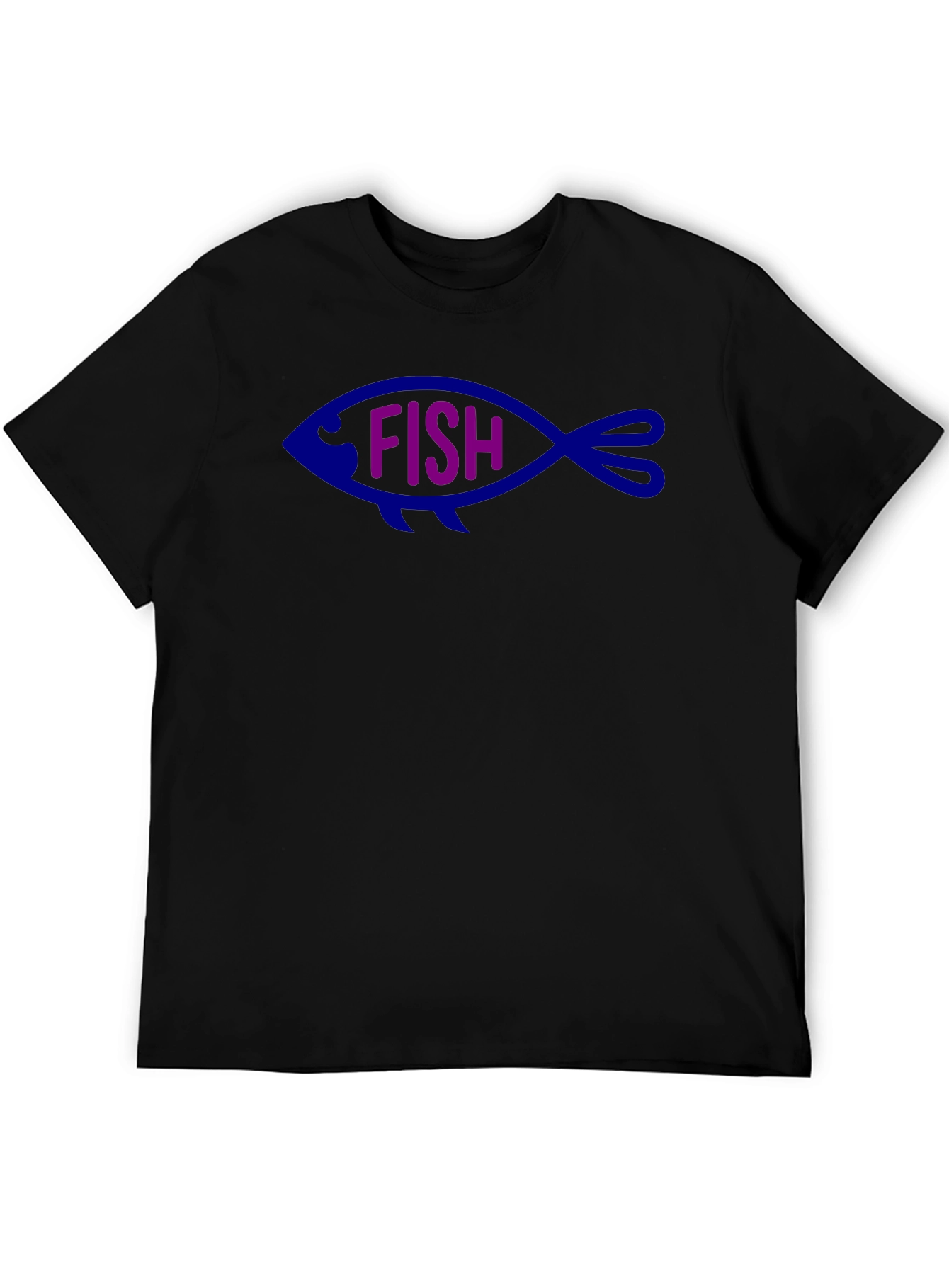 Black Fish Graphic Tee - Black Cotton Blend view 5