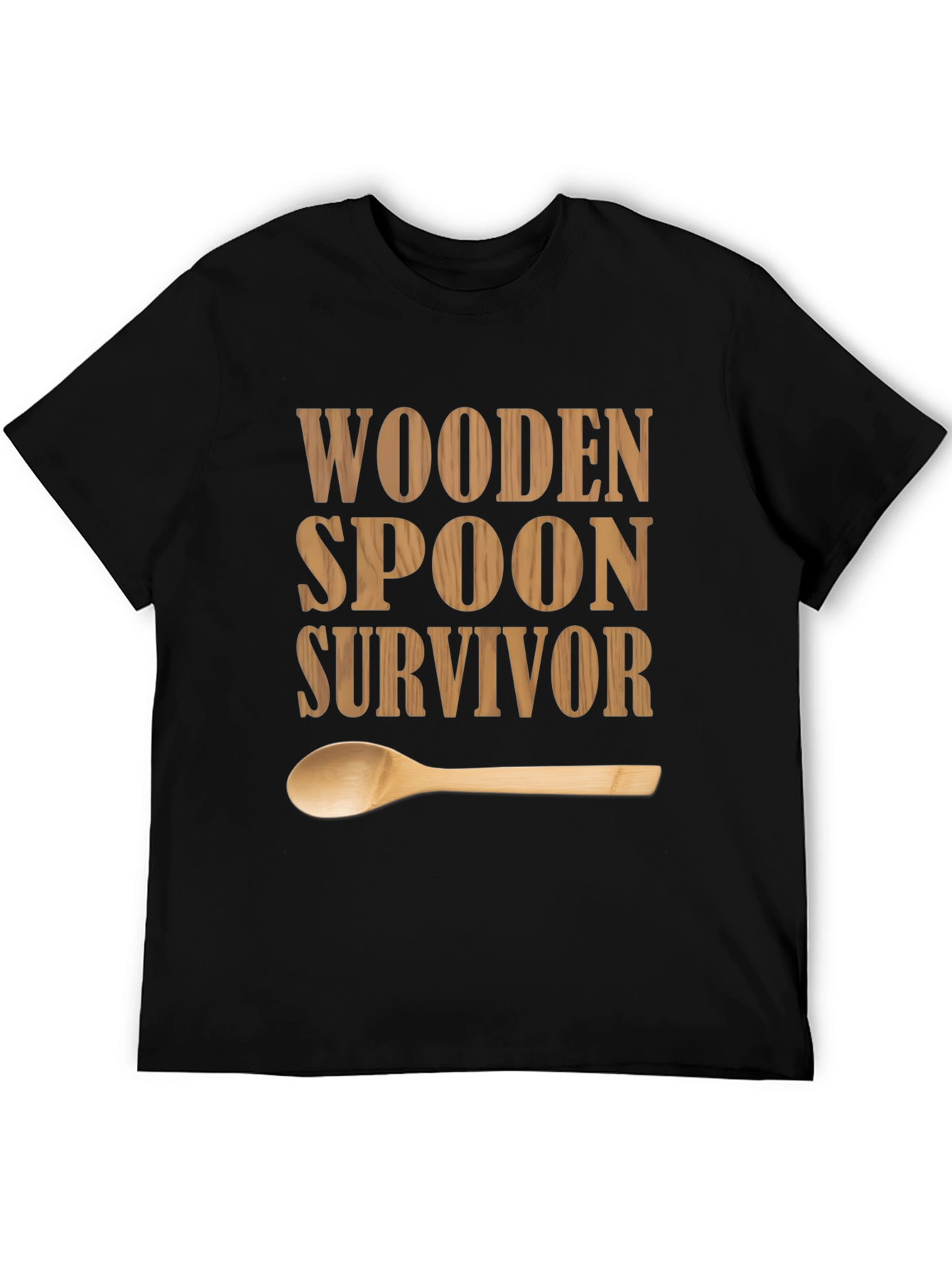 Black Wooden Spoon Survivor Graphic T-Shirt view 5