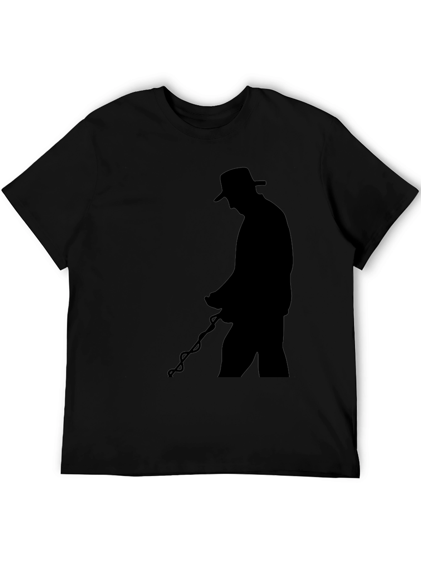 Black Black Silhouette Graphic T-Shirt view 5