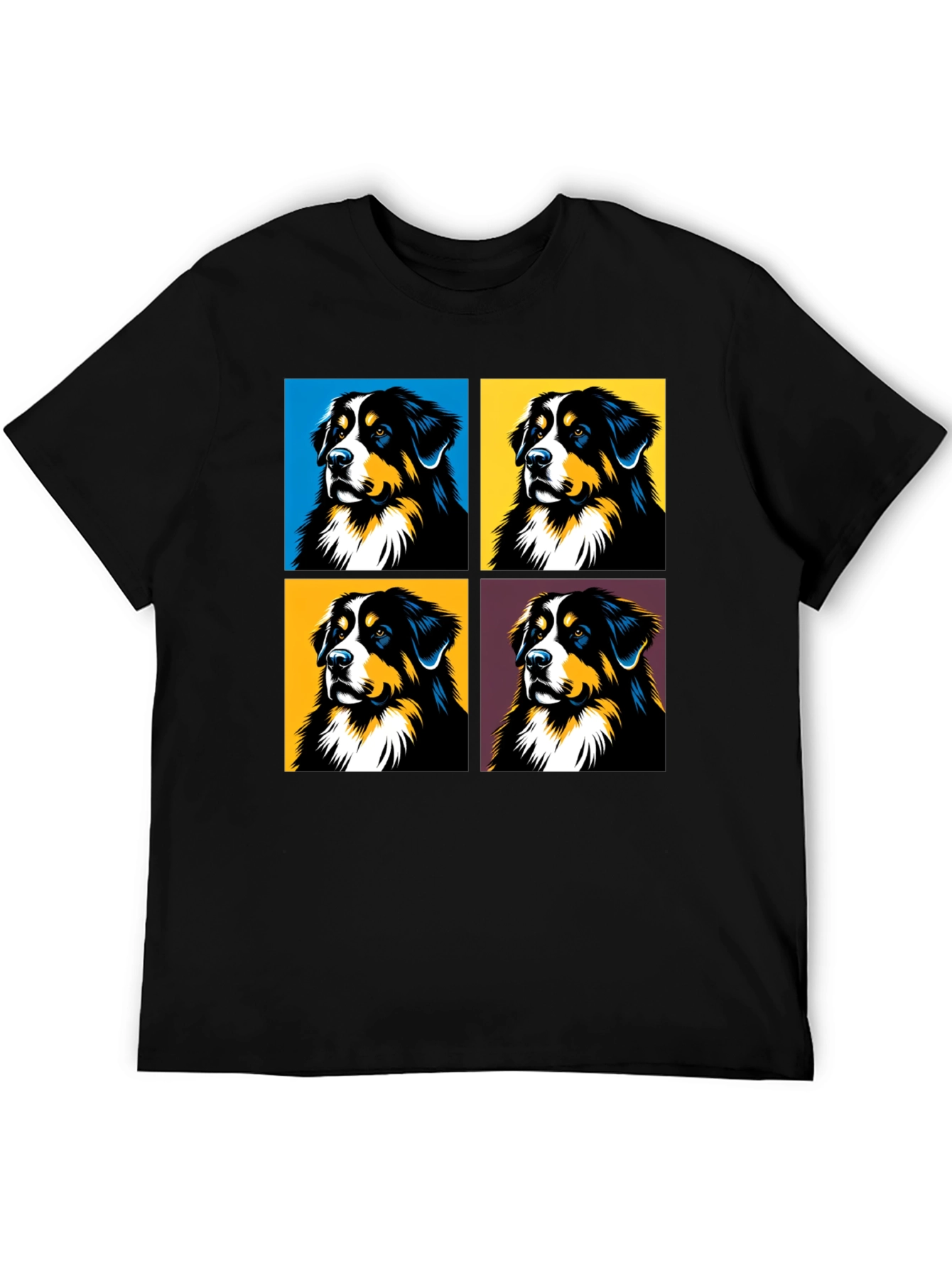 Black Dog Pop Art T-Shirt - Stylish Canine Tee view 5