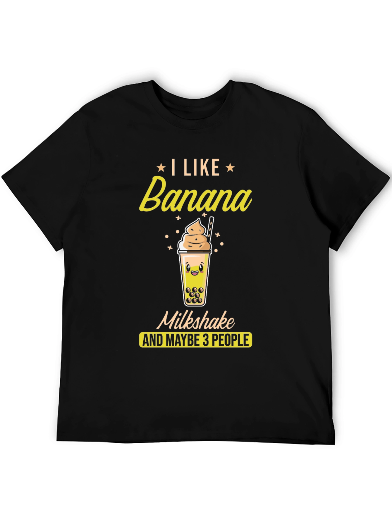 Black Banana Milkshake T-Shirt - Funny Graphic Tee view 5