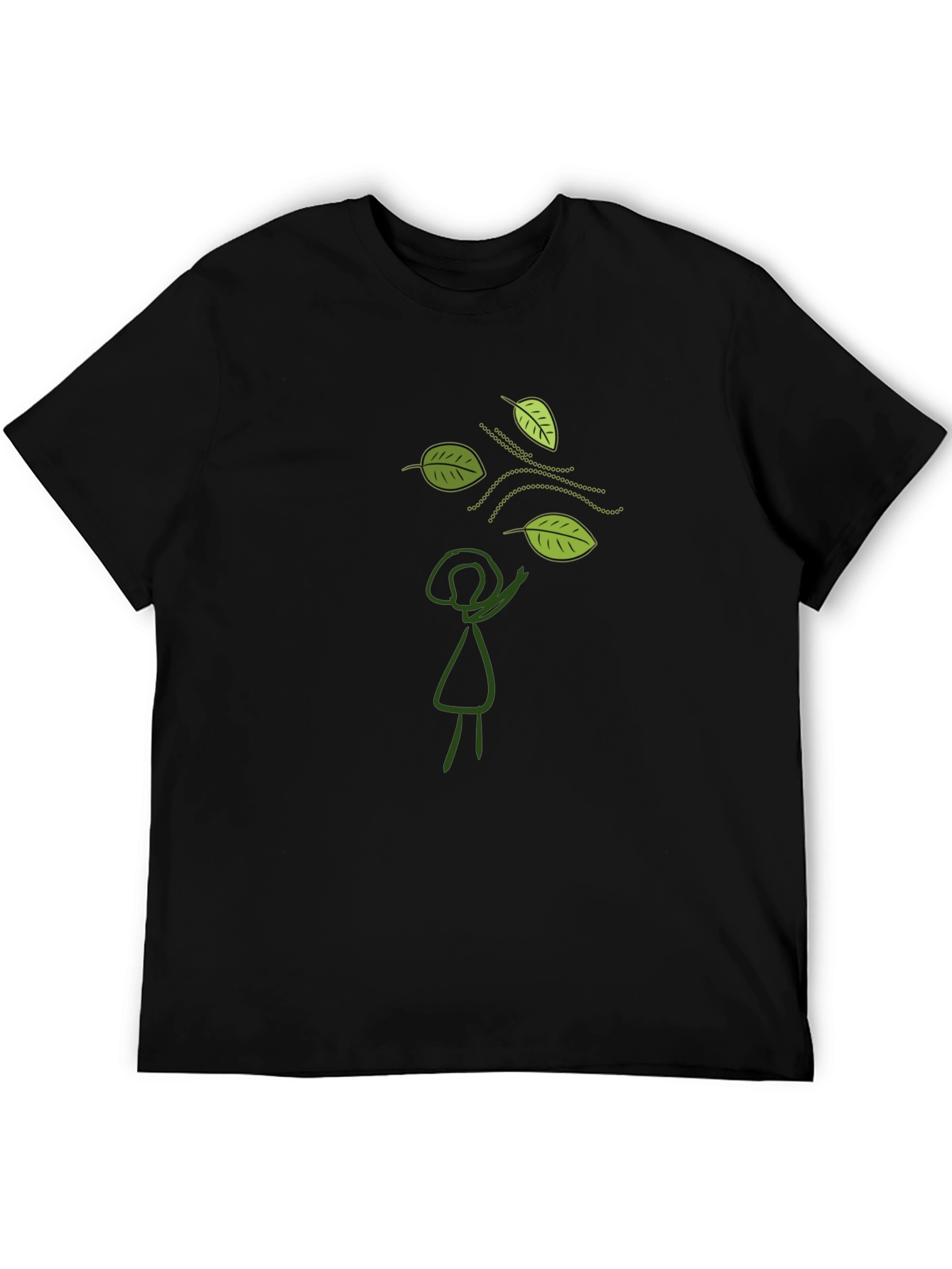 Black Nature Lover's Black T-Shirt view 5