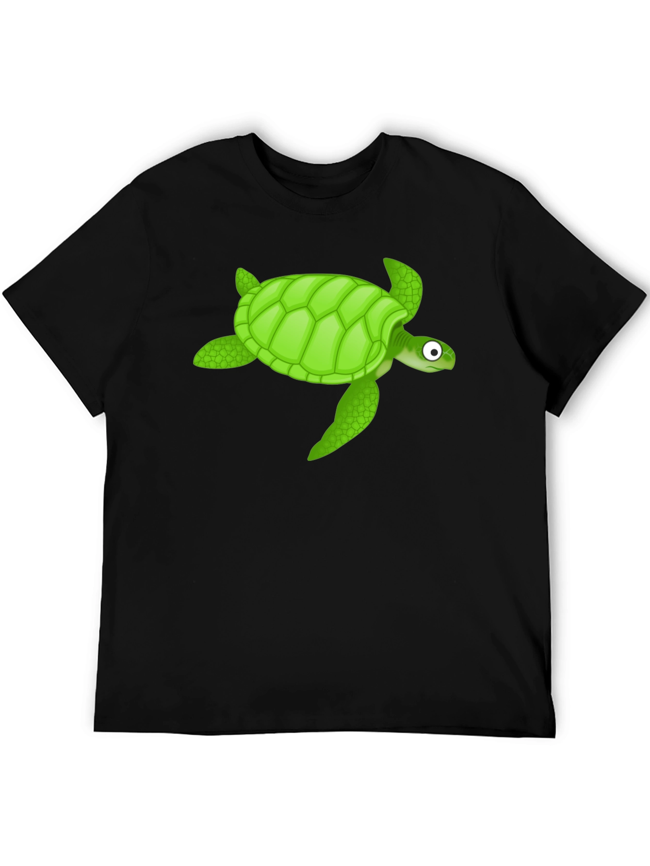 Black Turtle Graphic Black T-Shirt view 5