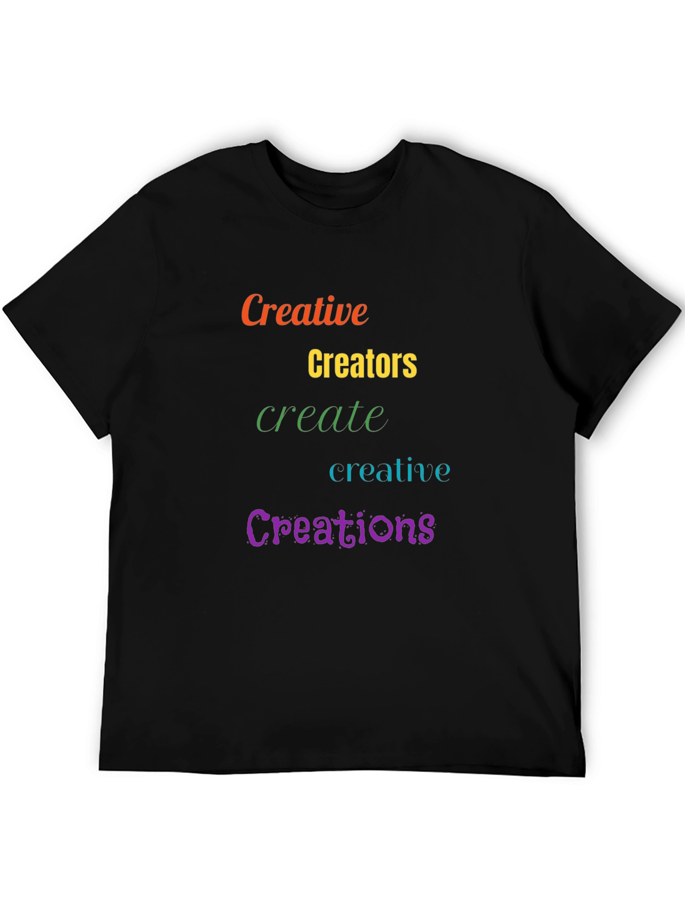 Black Creative Creations T-Shirt view 5