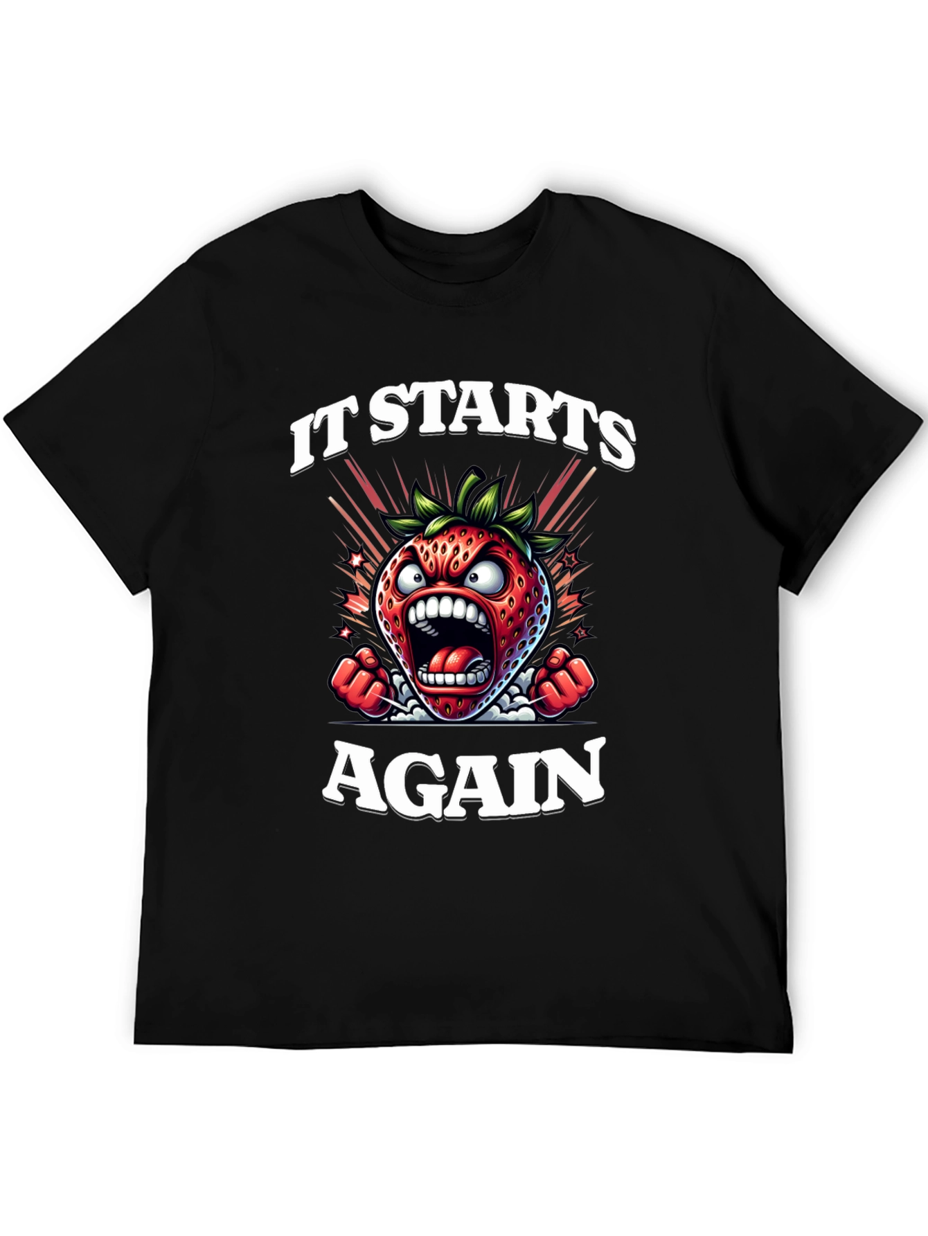 Black It Starts Again Graphic Tee view 5