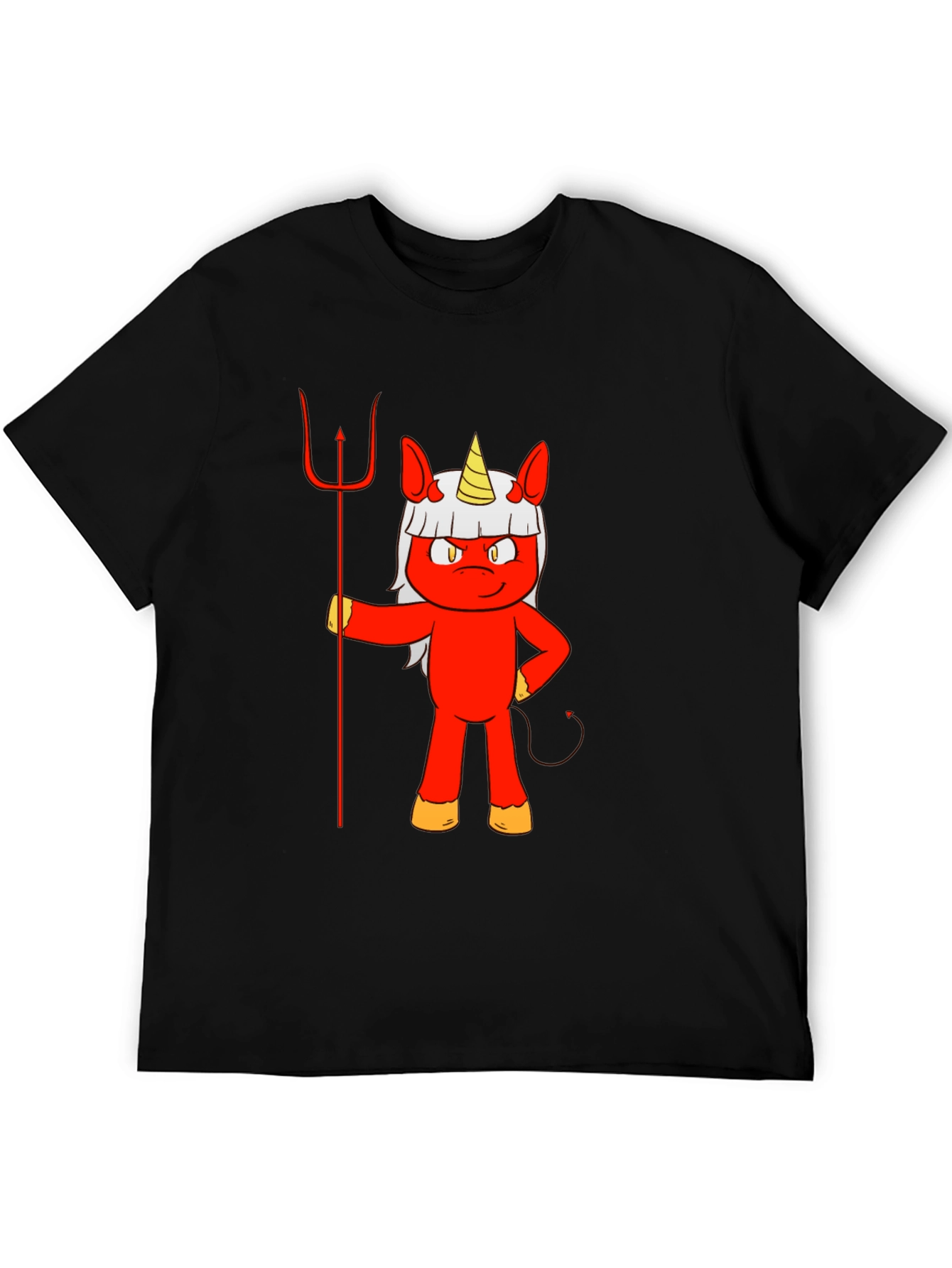Devil Unicorn Graphic T-Shirt - 5
