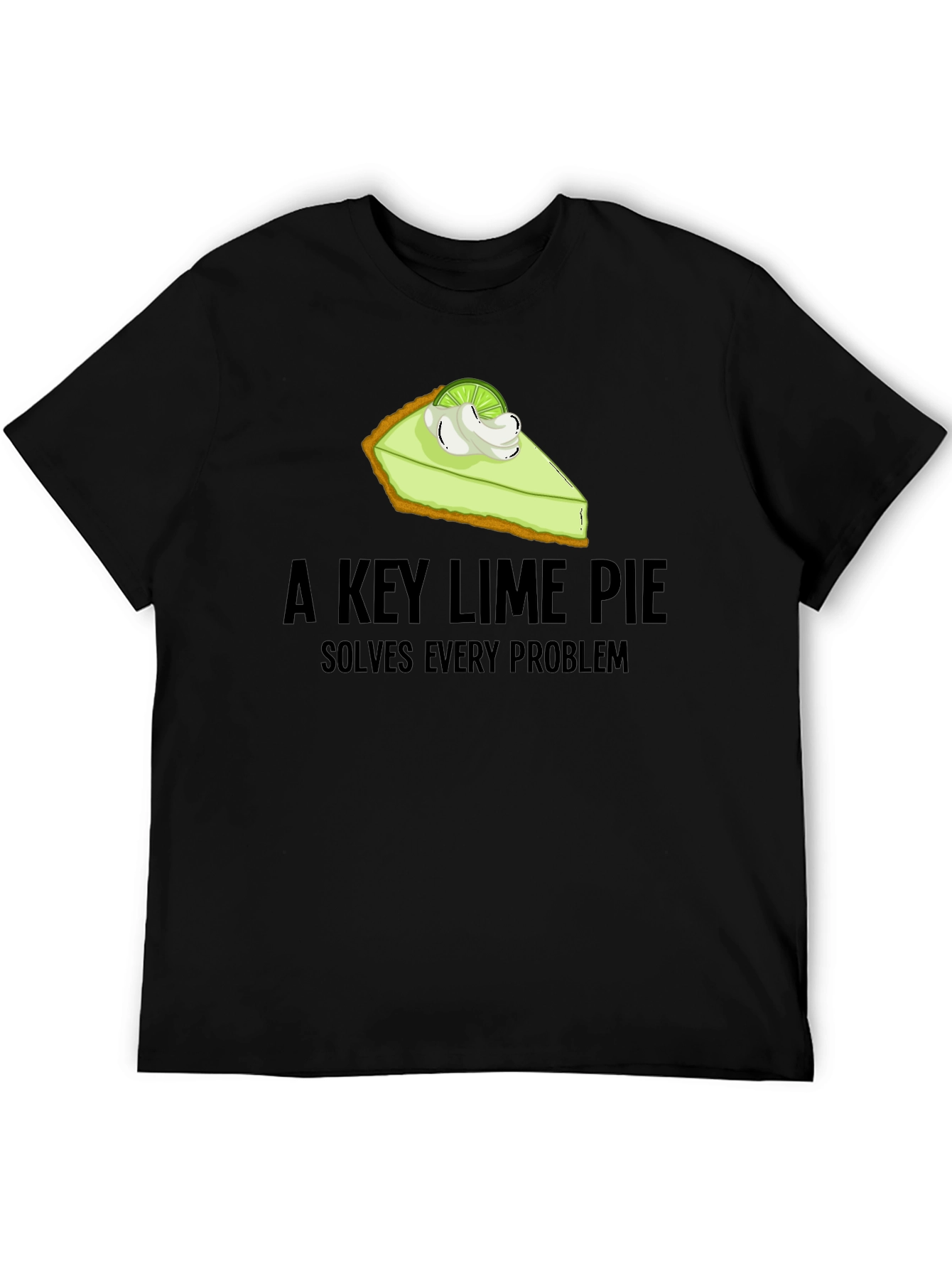 Black Key Lime Pie T-Shirt - Solves Every Problem Graphic Tee view 5