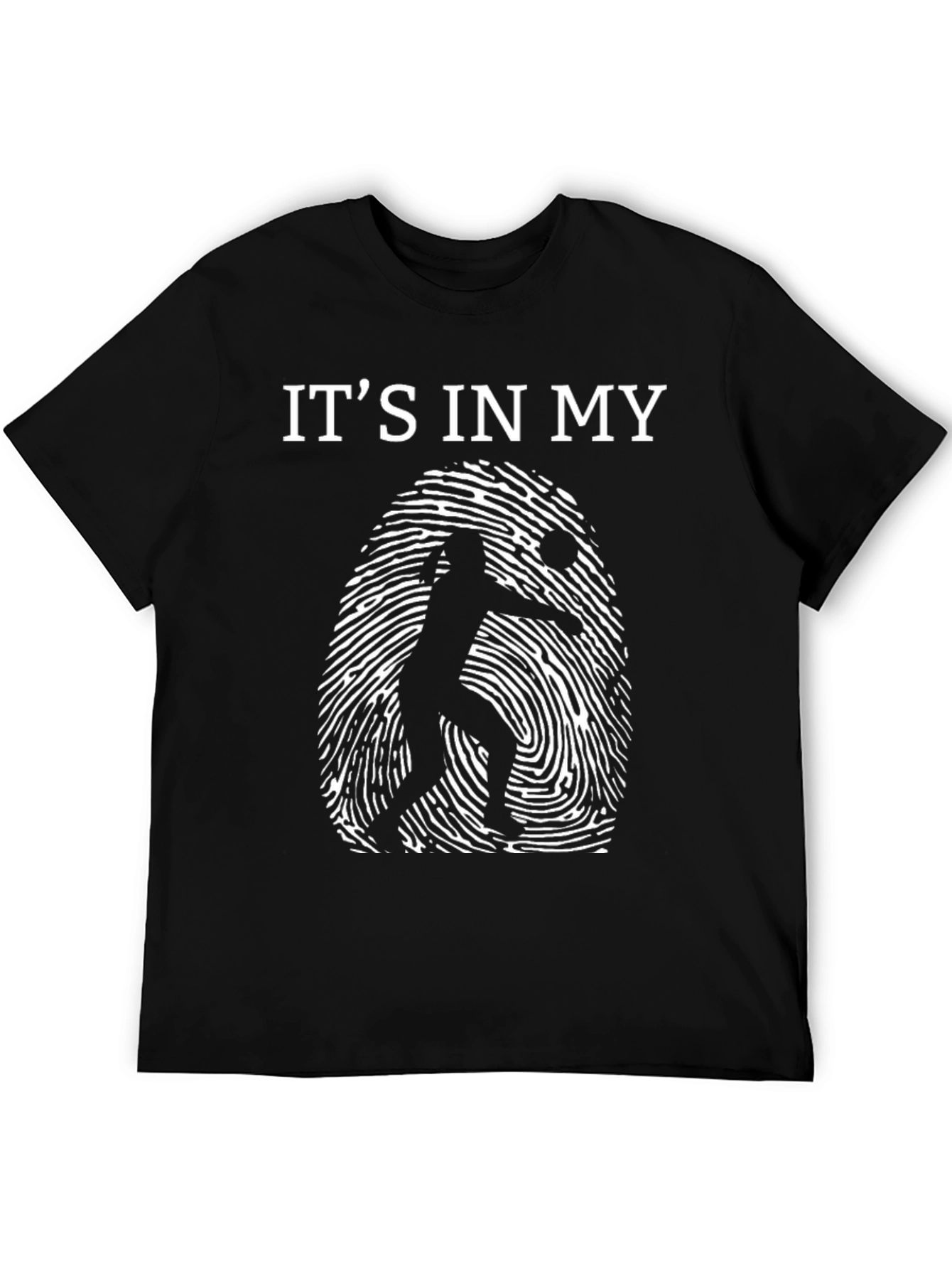 Black Volleyball in My DNA Black T-Shirt view 5